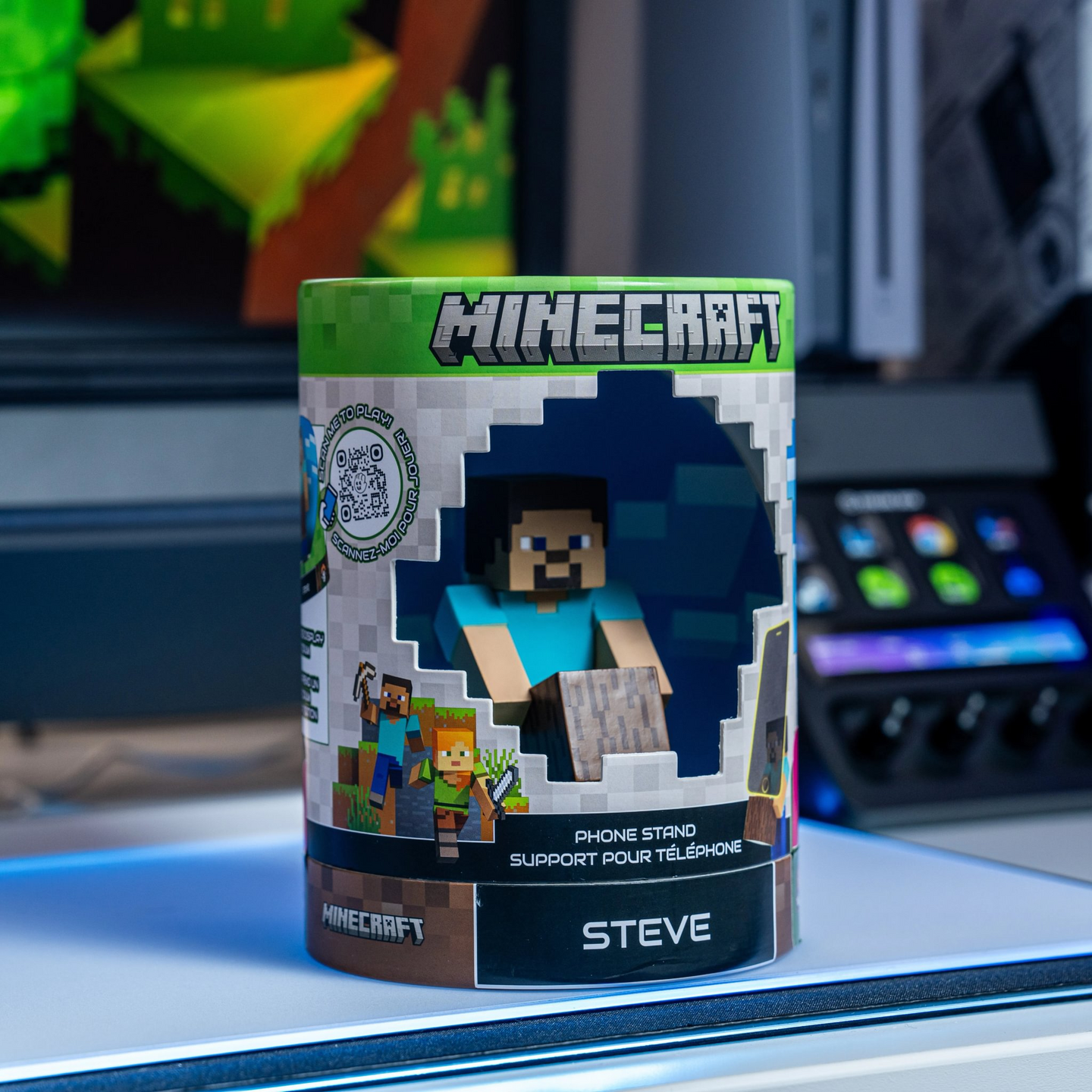 Cable Guys Holdem Mini Minecraft Steve -puhelinteline