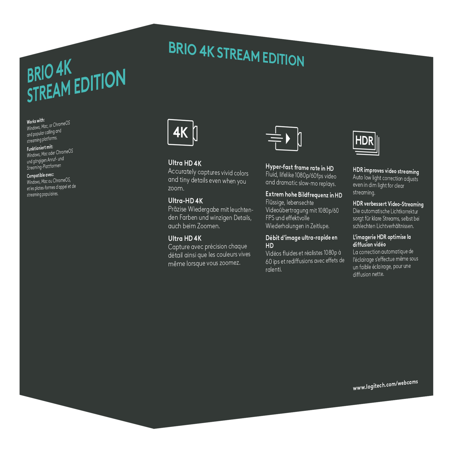 Logitech Brio 4K Stream Edition -web-kamera