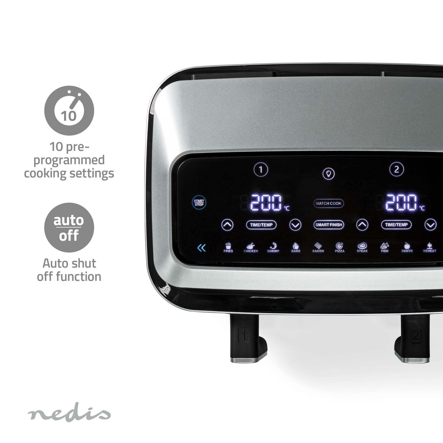Nedis Digital Double XL KAAF320BK -airfryer