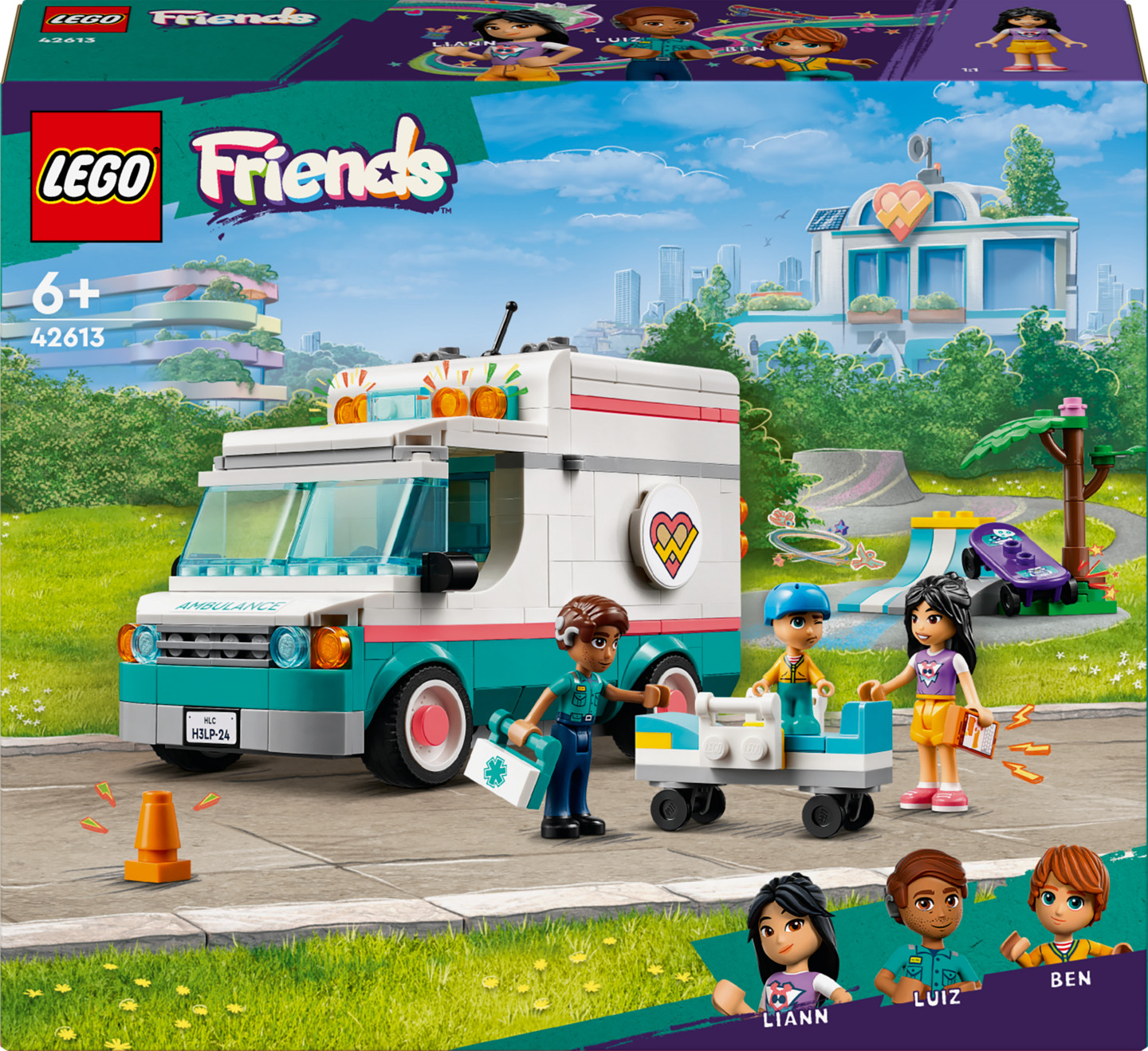 LEGO Friends 42613 Heartlake Cityn sairaalan ambulanssi