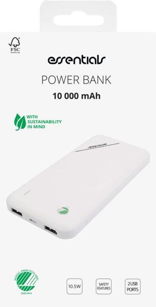 Essentials 10 000 mAh -varavirtalähde