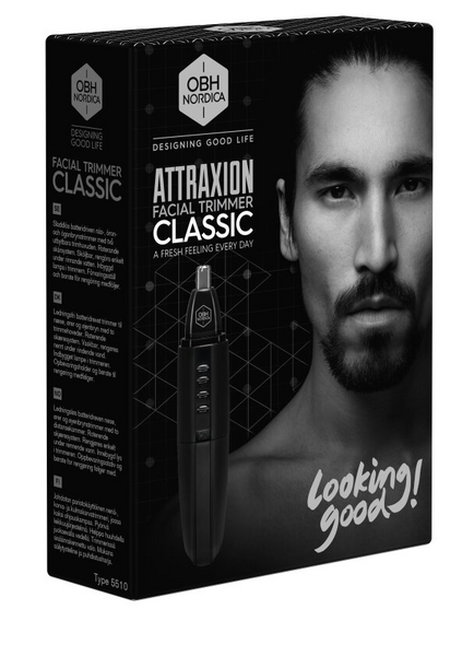 OBH Nordica Attraxion 5510 -nenä- ja korvakarvatrimmeri