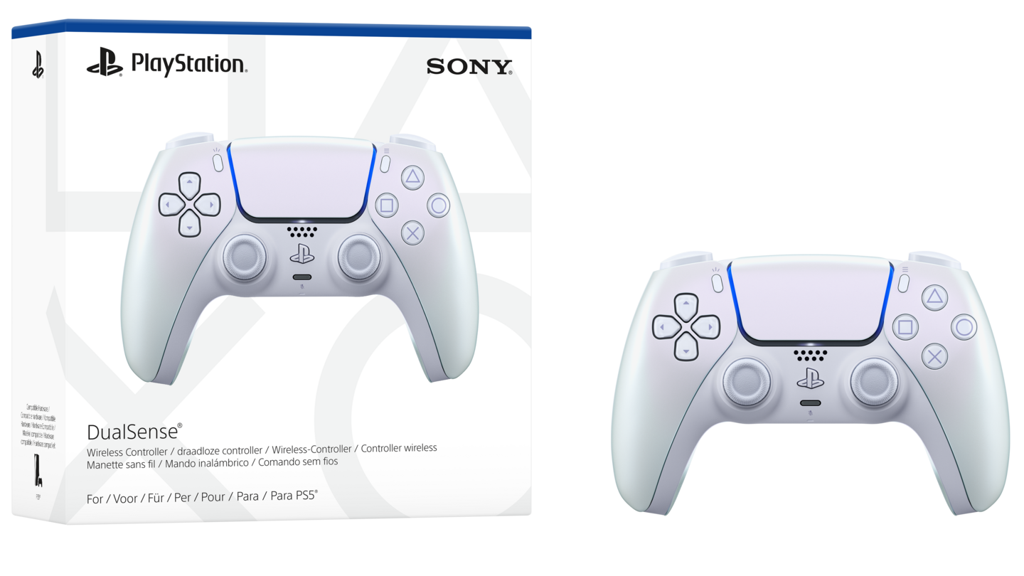 Sony PS5 DualSense Chroma Pearl -langaton peliohjain