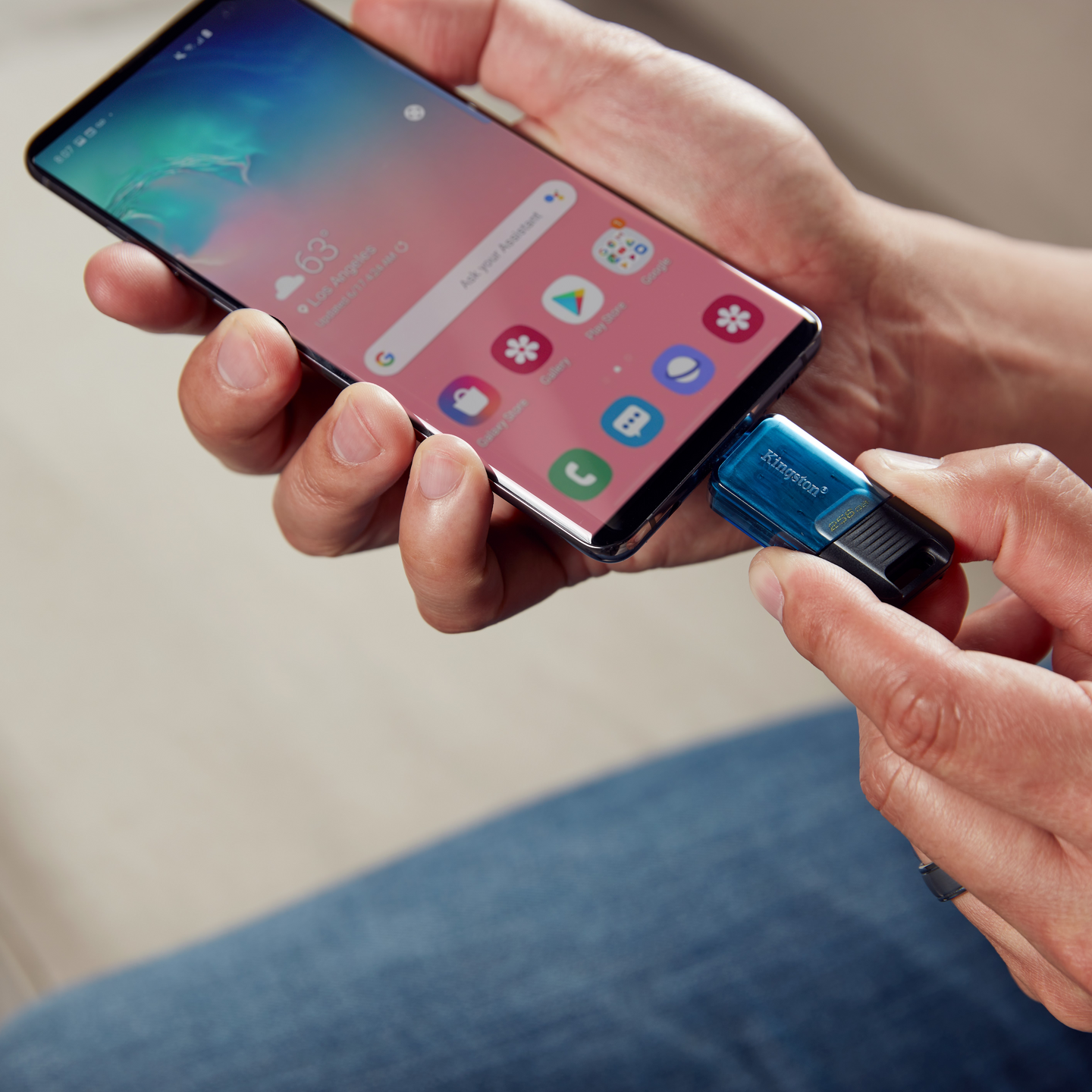 Kingston DataTraveler 80M 64 Gt USB-C 3.2 -muistitikku