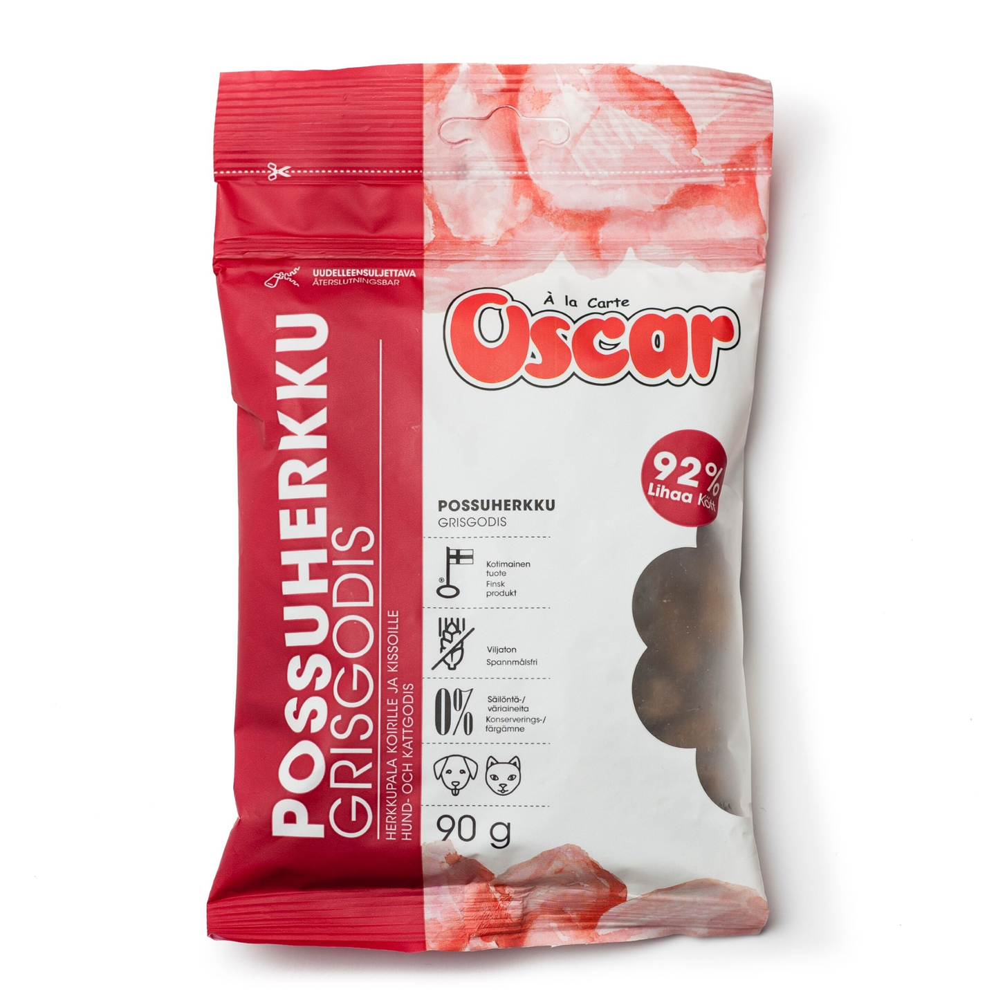 Oscar possuherkku koirille ja kissoille 90g | K-Ruoka Verkkokauppa