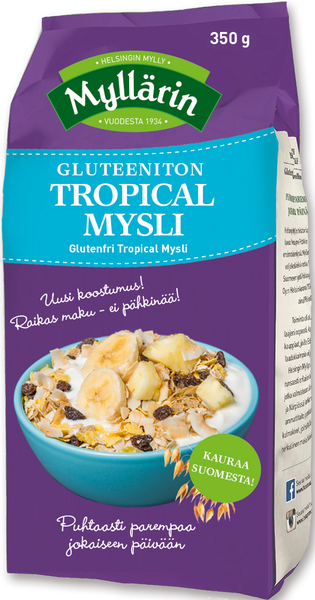 Myllärin Tropical mysli 350g gluteeniton