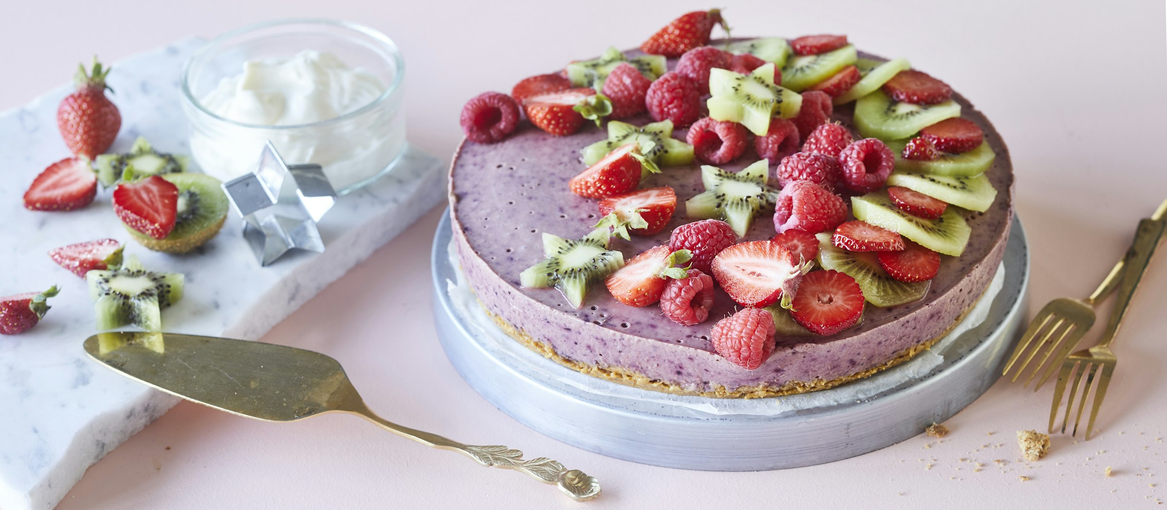 Smoothiekakku makeat leivonnaiset reseptit k ruoka