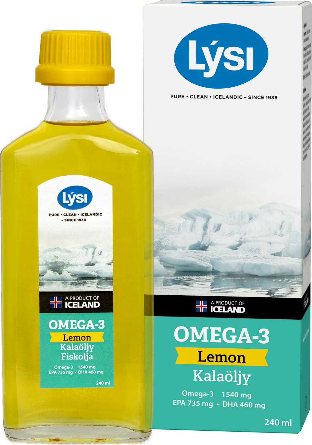 Lysi Omega3 Lemon 240 ml kalaöljy — HoReCatukku Kespro