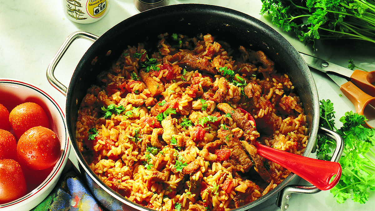 Helppo tomaattinen possurisotto