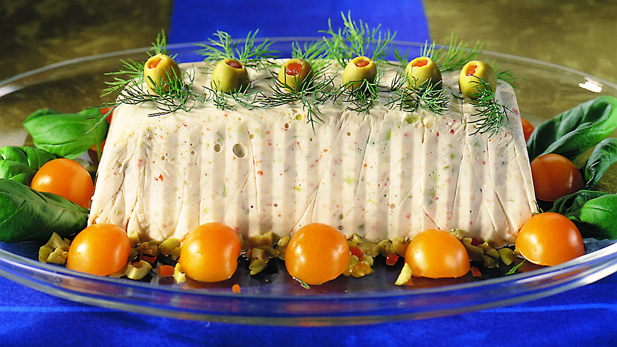 Vuohenjuusto-oliivihyytelö