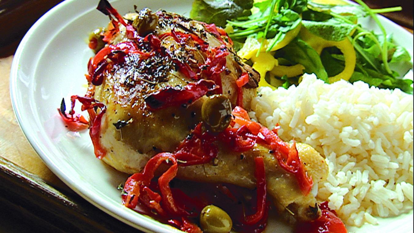 Paprika-oliivi-broileri