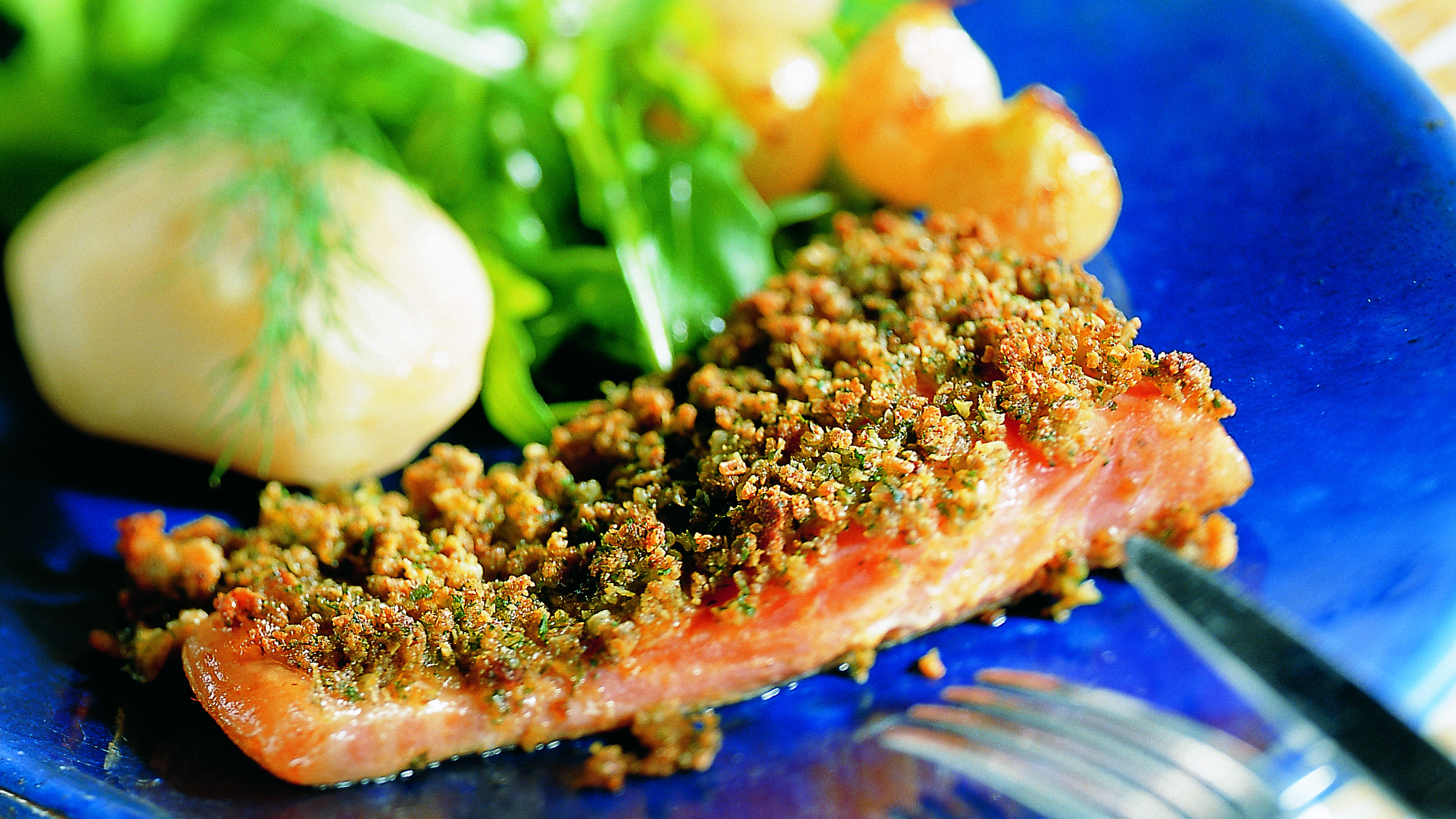 Ruiskuorrutettu lohi