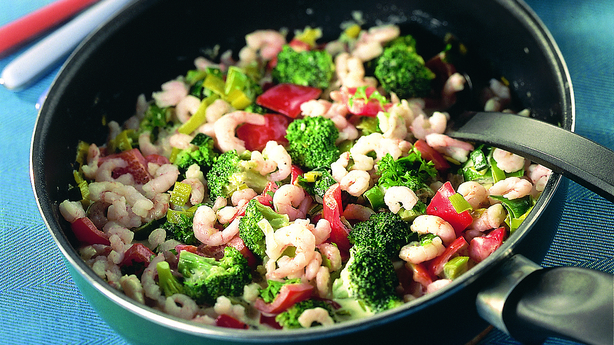 Katkarapu-kookospannu