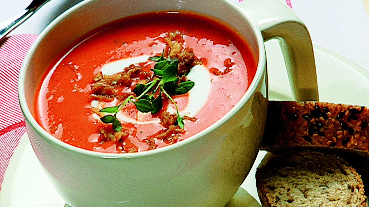 Kylma Tomaattikeitto Alkuruoat Reseptit K Ruoka