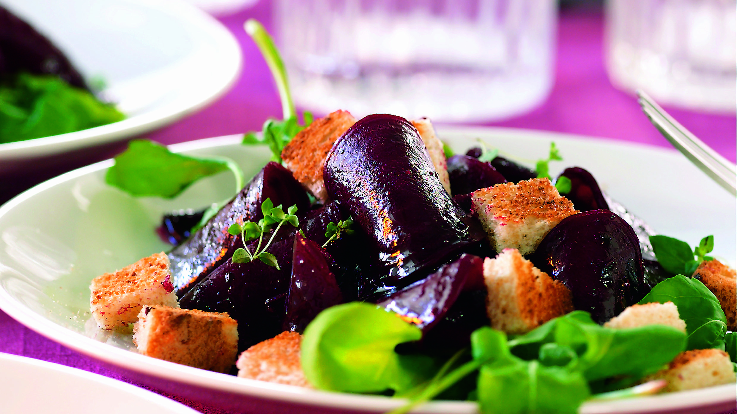 Vegaaninen punajuuricarpaccio