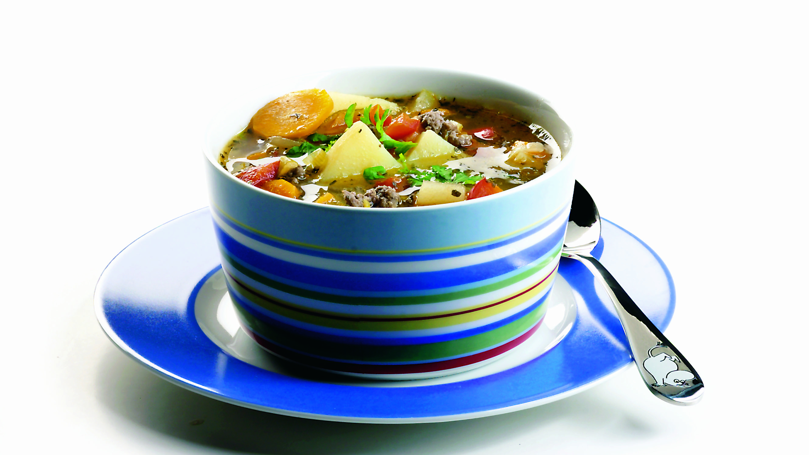 Omenanmakuinen jauhelihakeitto