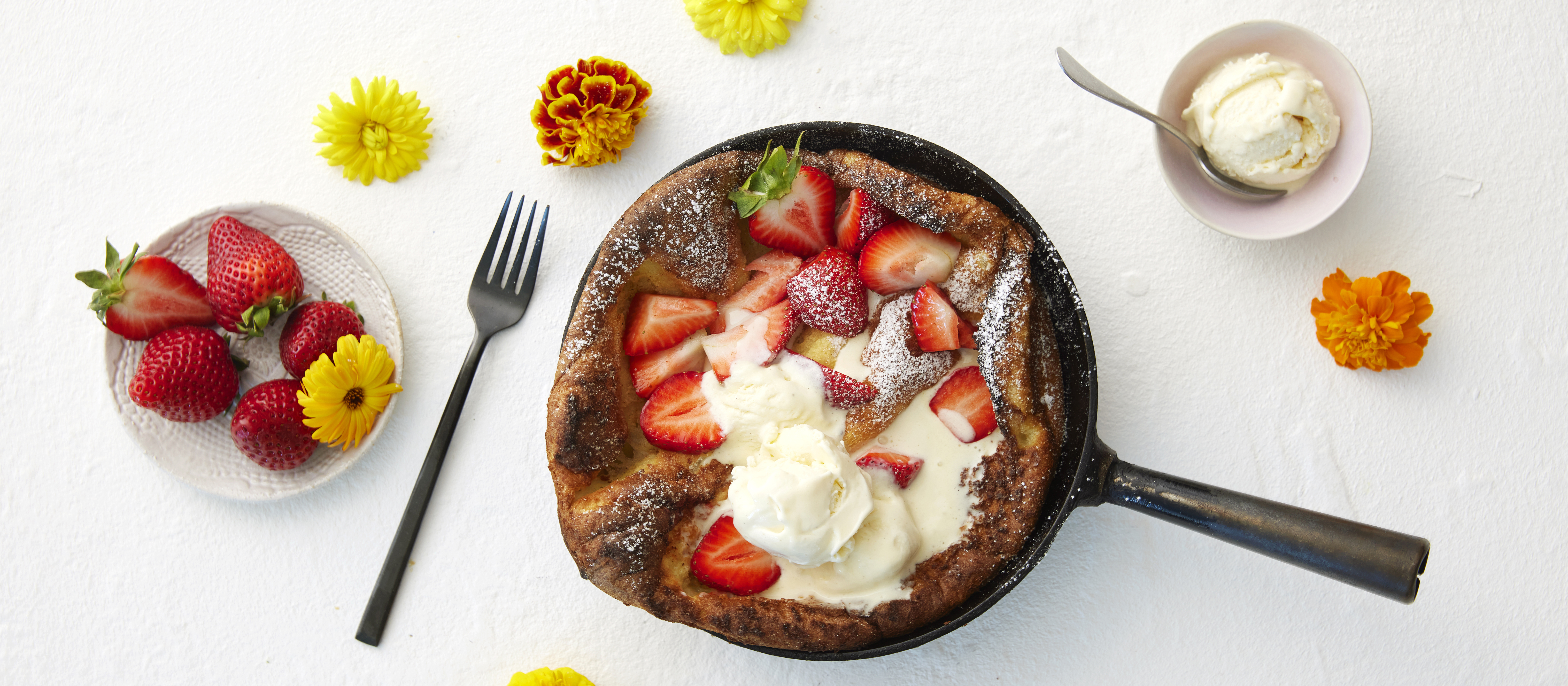 Dutch baby eli hollantilainen pannukakku