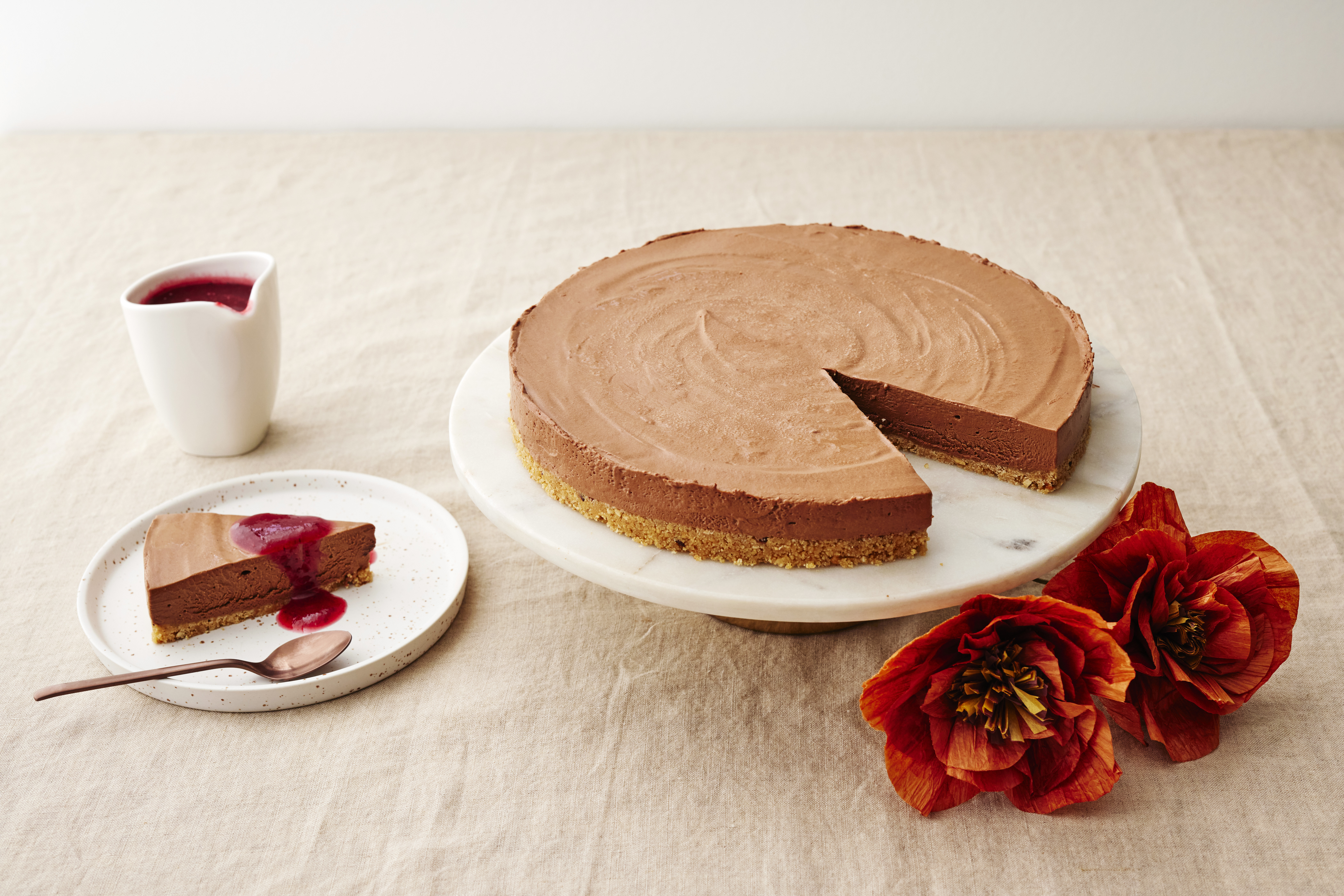 Jäädytetty suklaajuustokakku