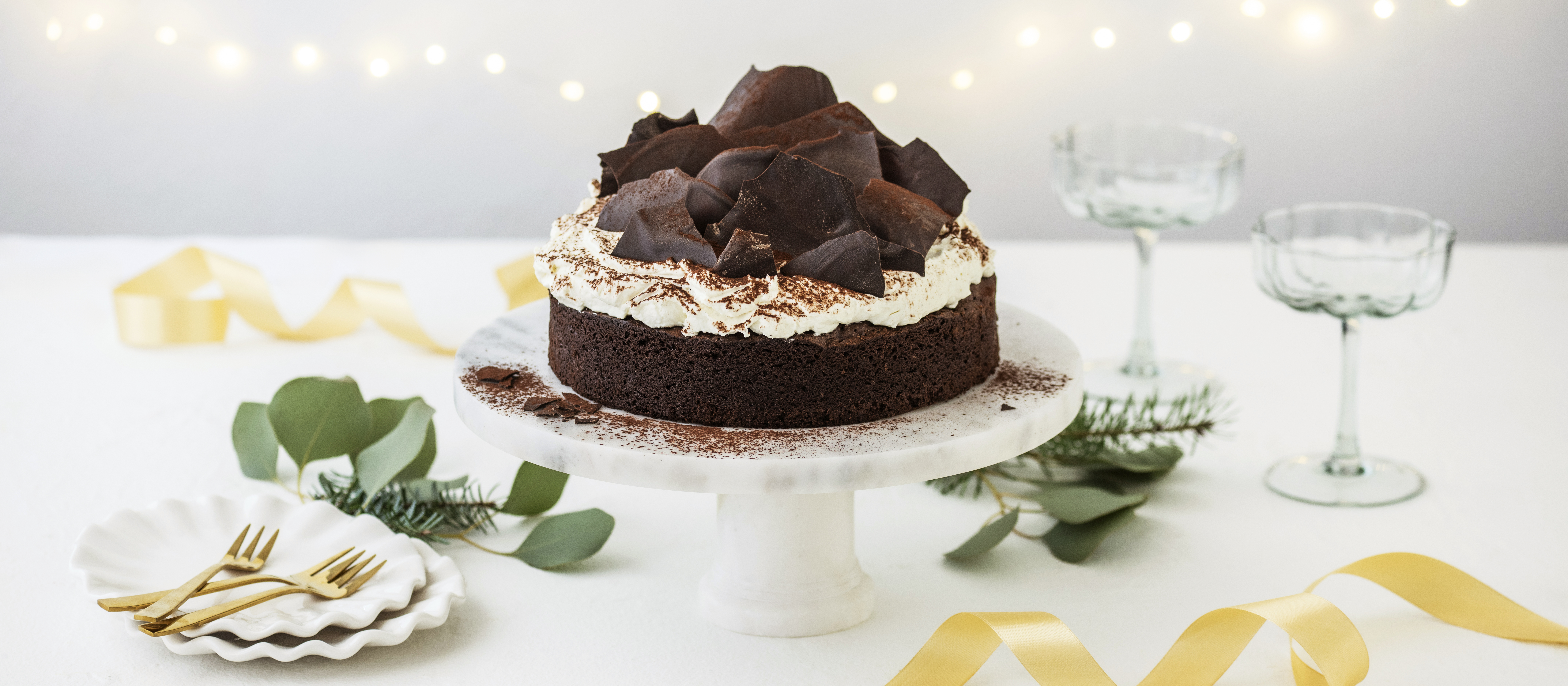 Jouluinen suklaakakku