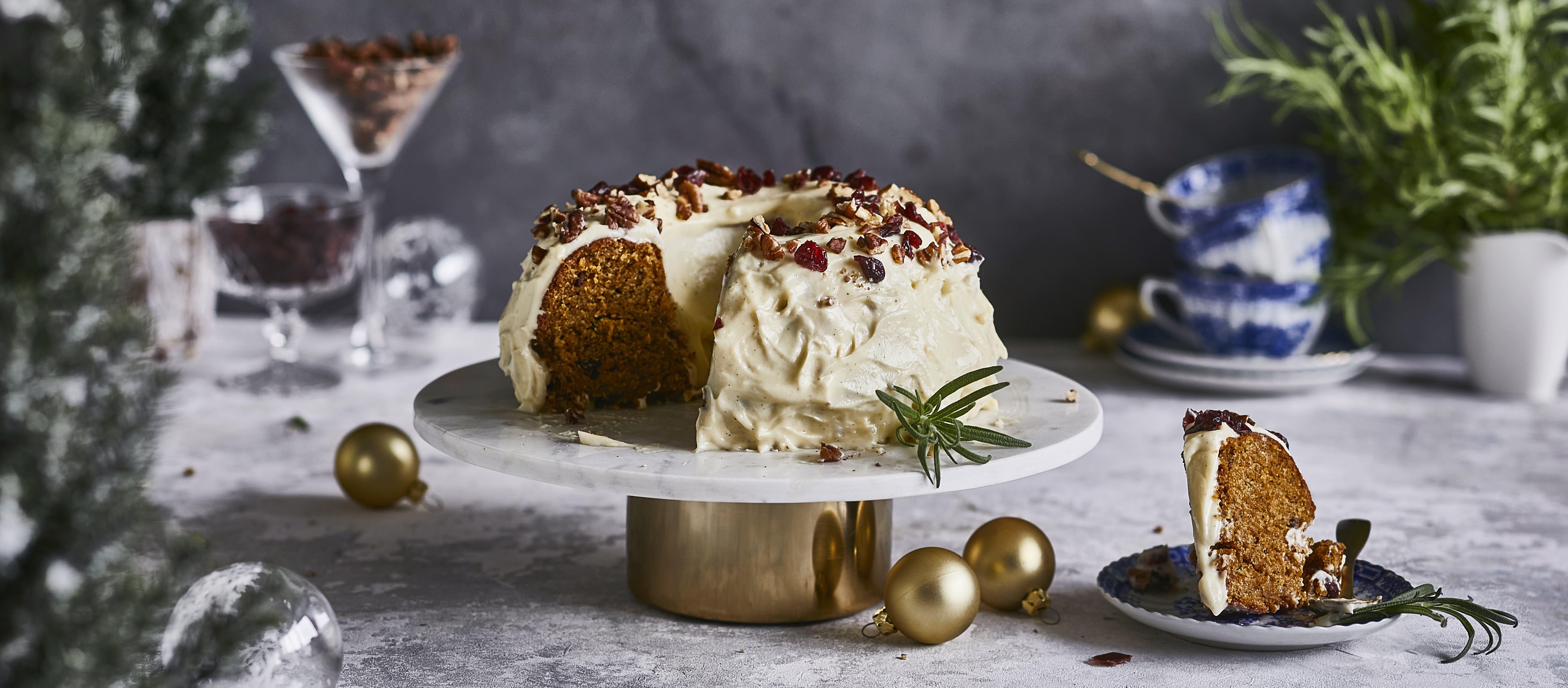 Jouluinen porkkanakakku