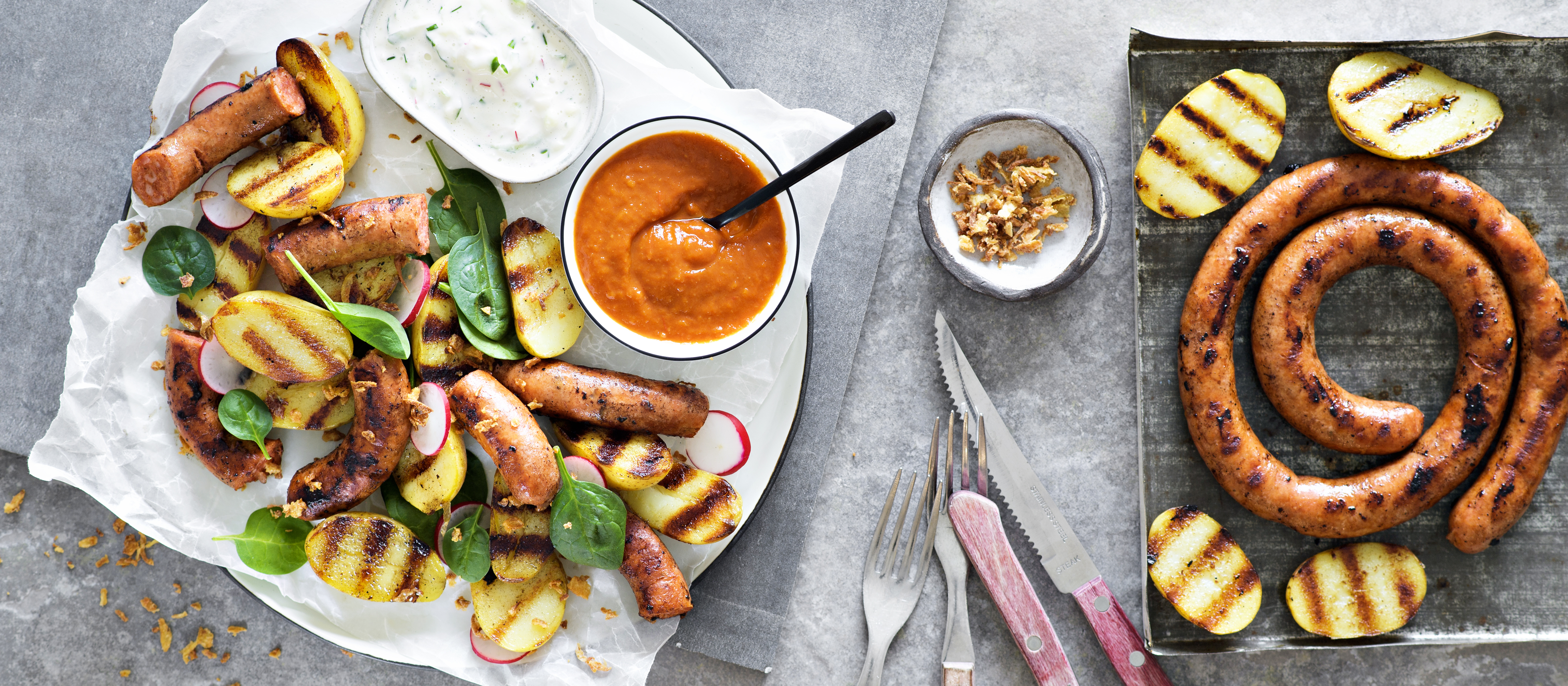 Luksusmakkaraperunat