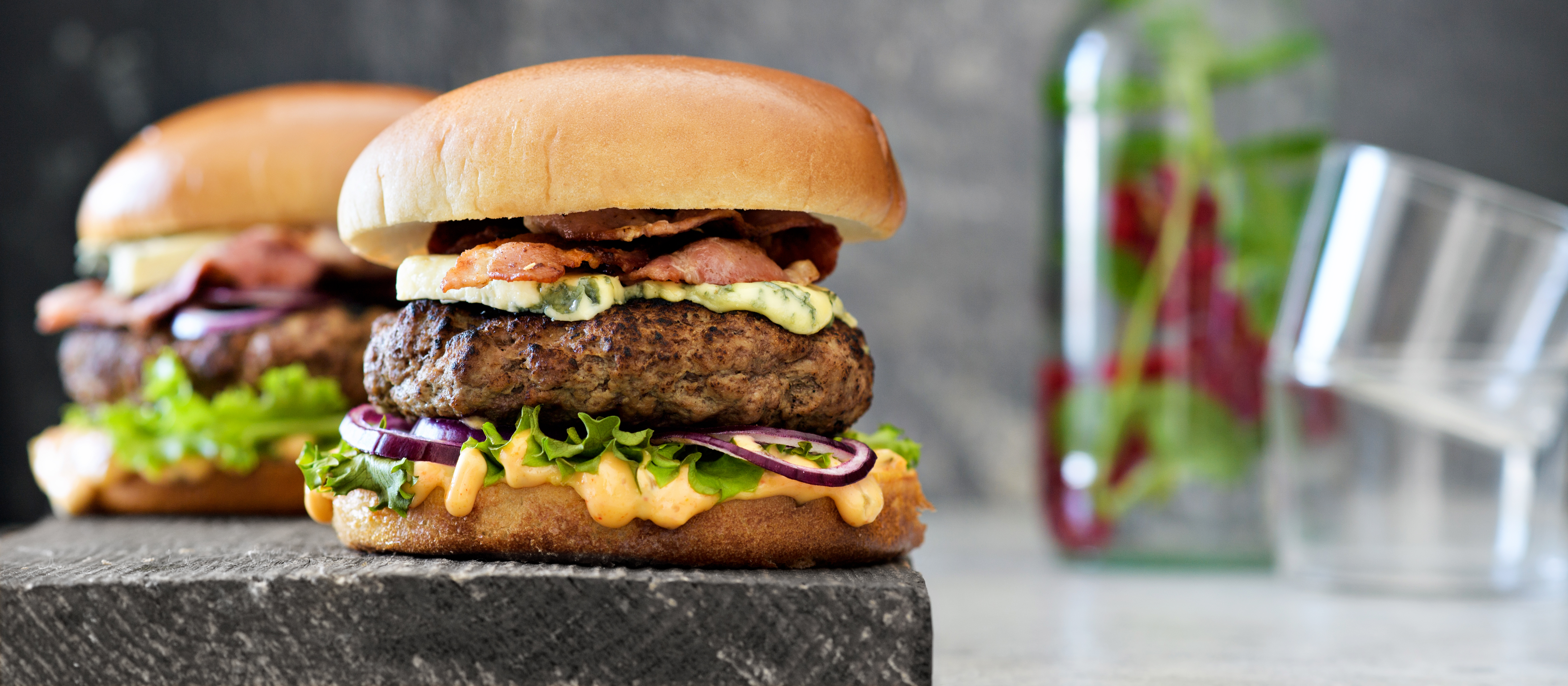 Premium naudanlihaburger