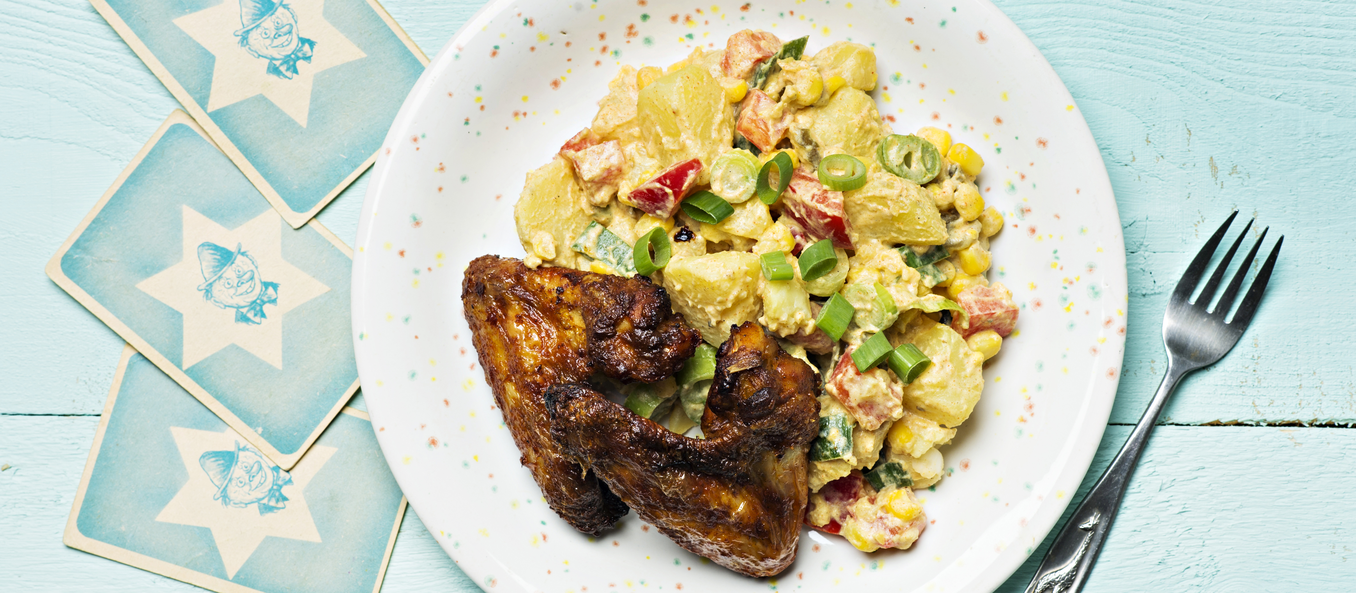 Fajitamaustettu perunasalaatti