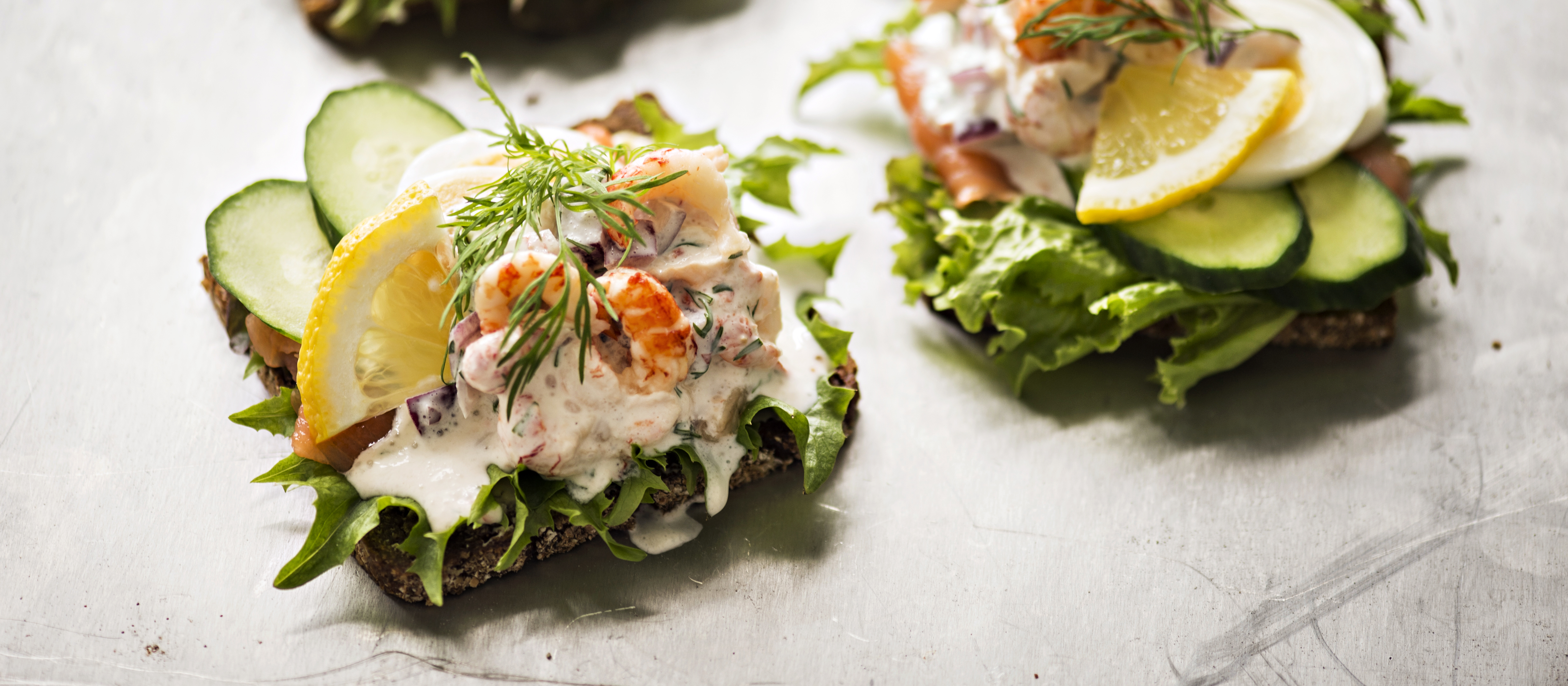 Tanskalainen rapuvoileipä