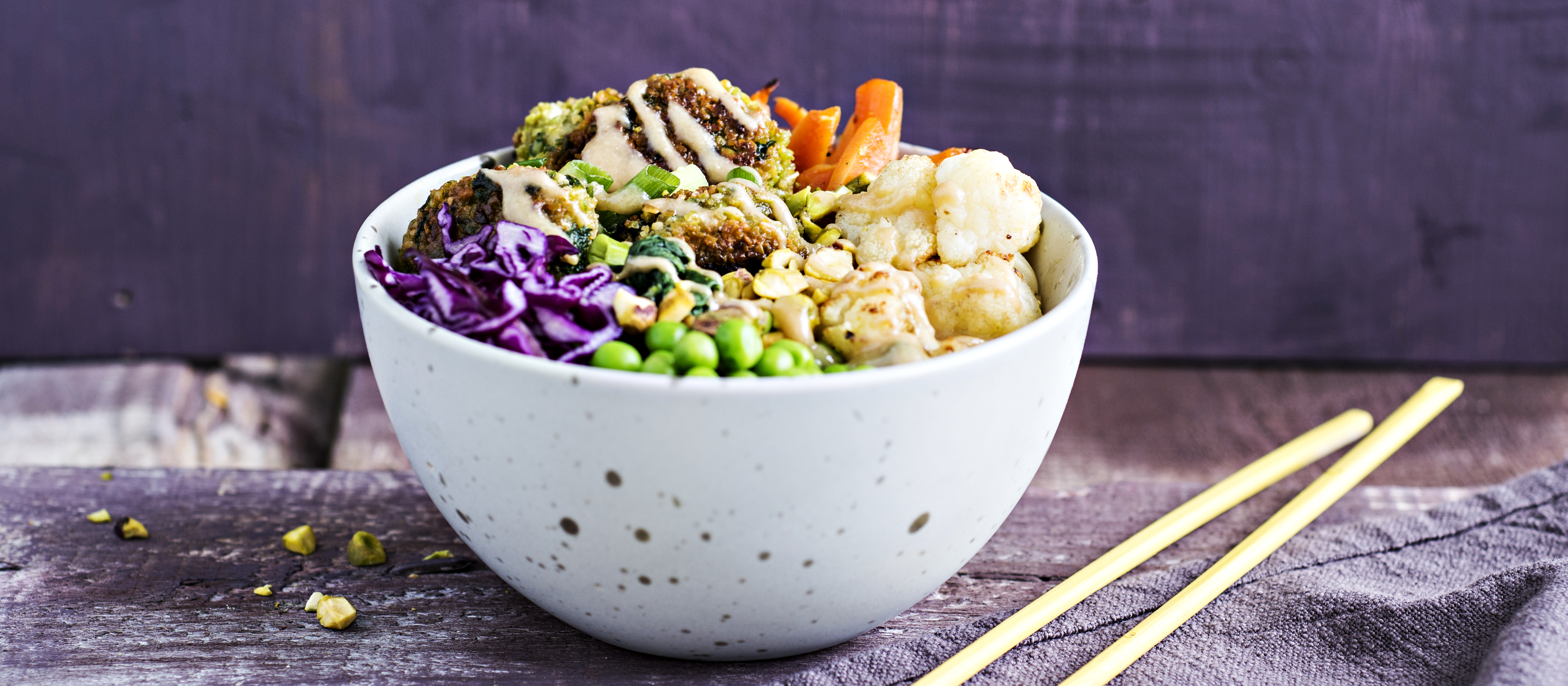 Hernefalafel-kasviskulho