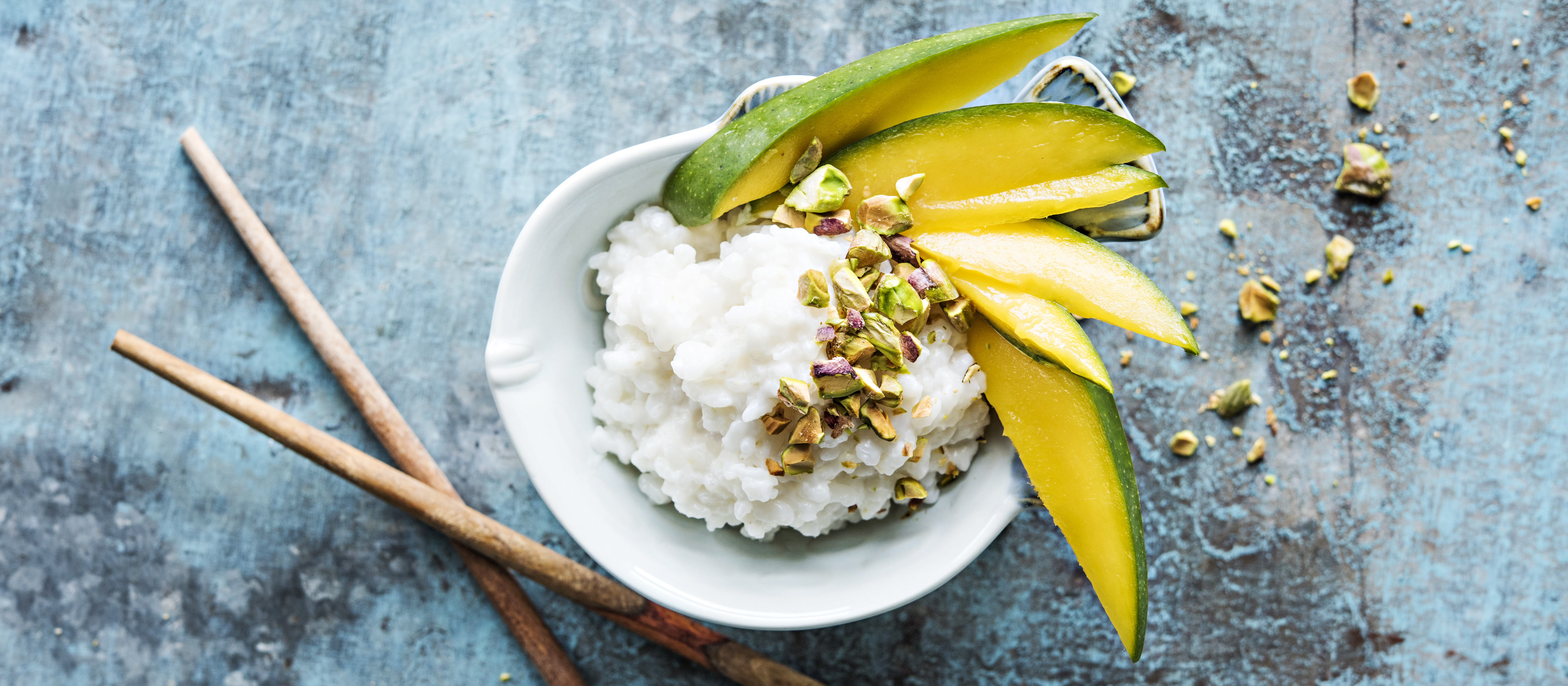 Mango sticky rice eli mangoa ja tahmeaa riisiä