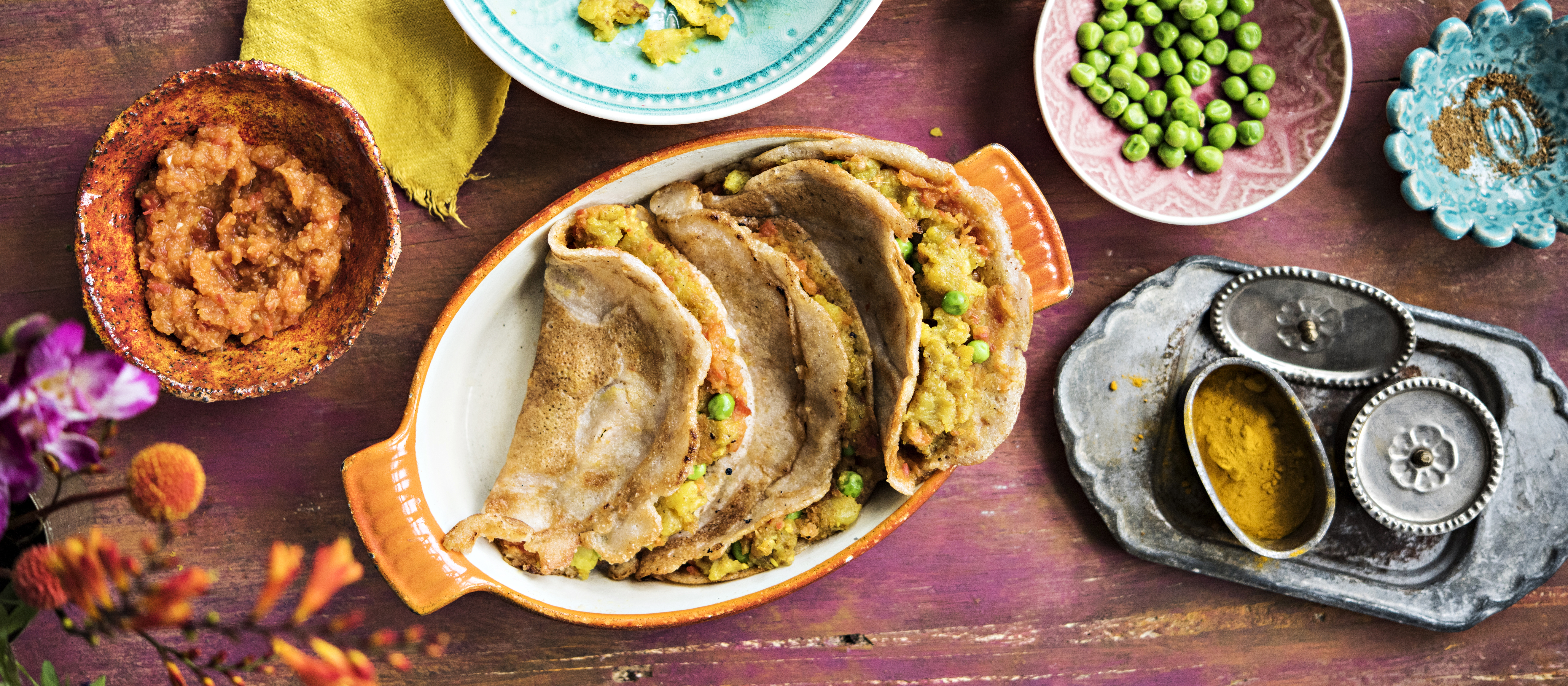 Intialainen masala dosa