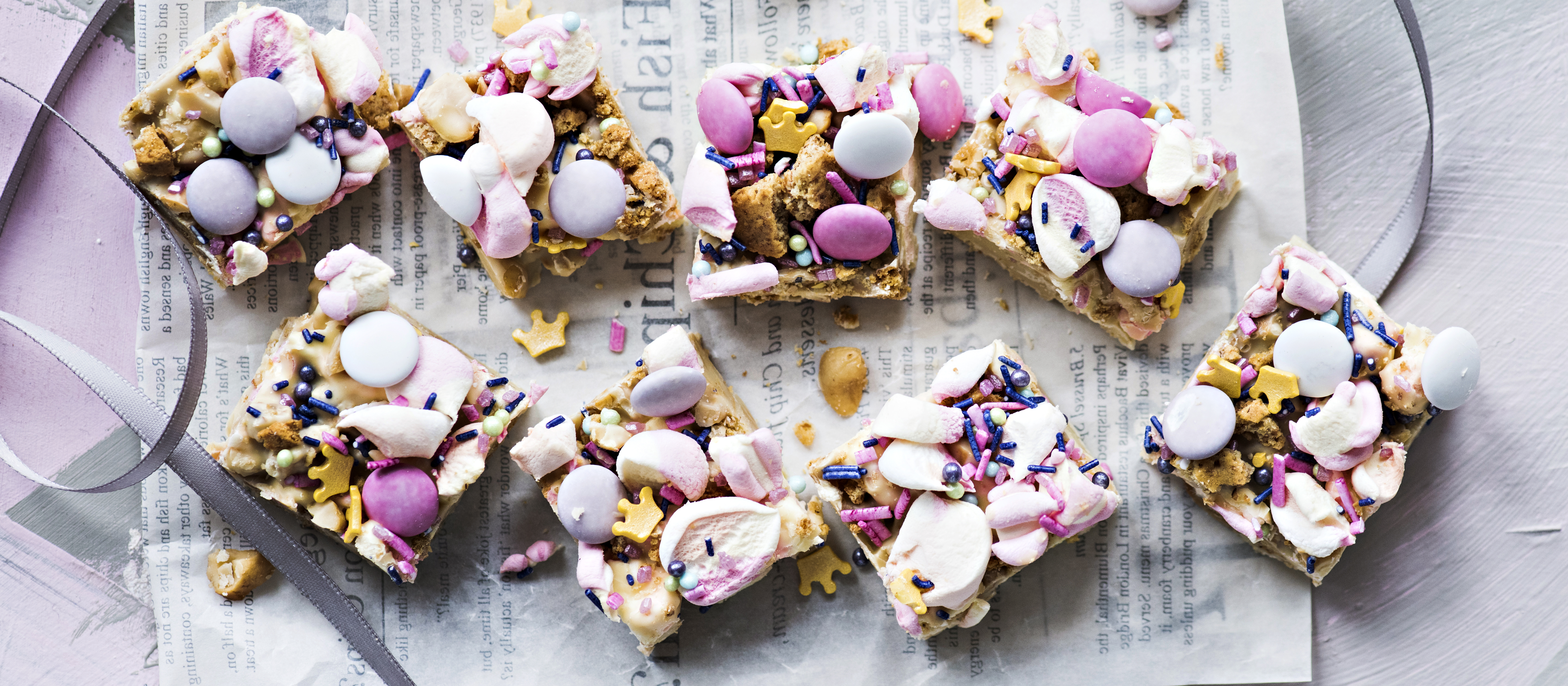 Valkosuklaa rocky road