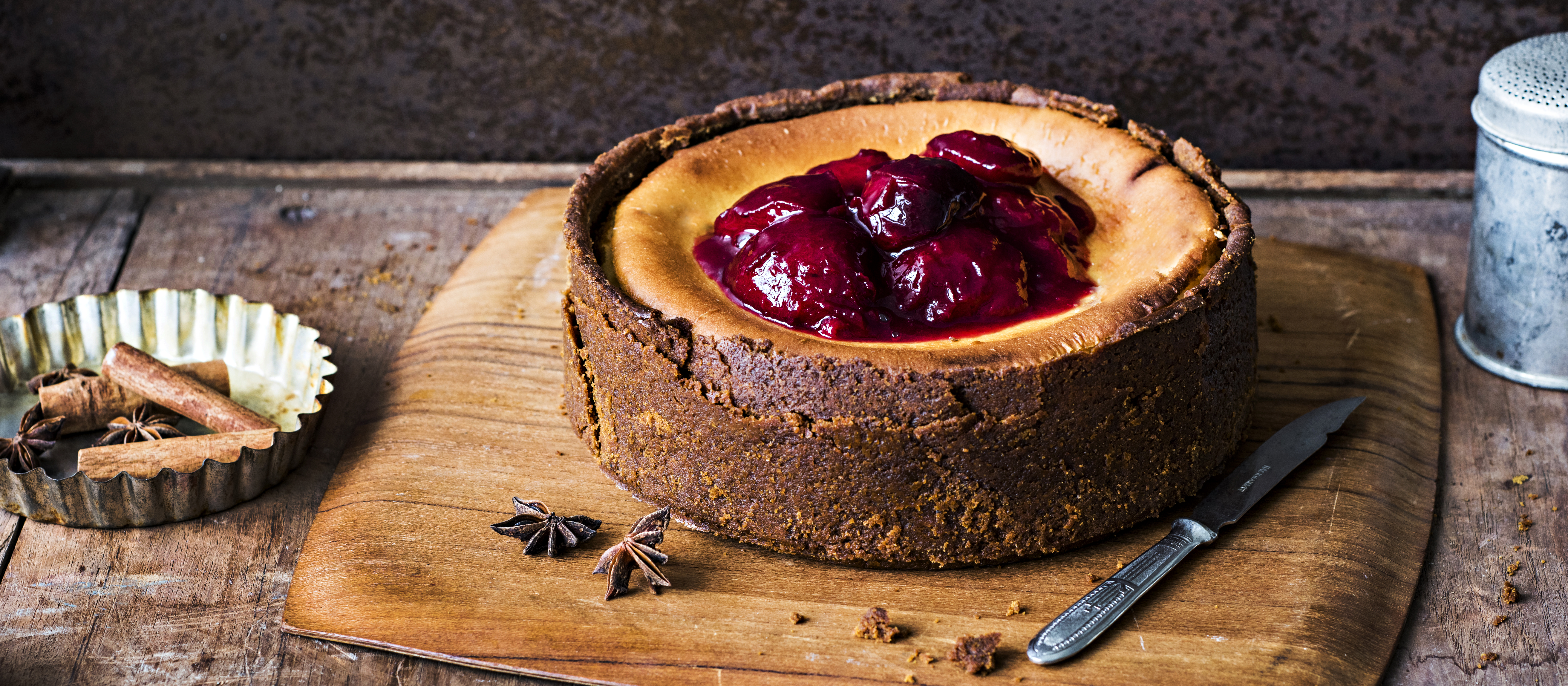 Jouluinen piparijuustokakku