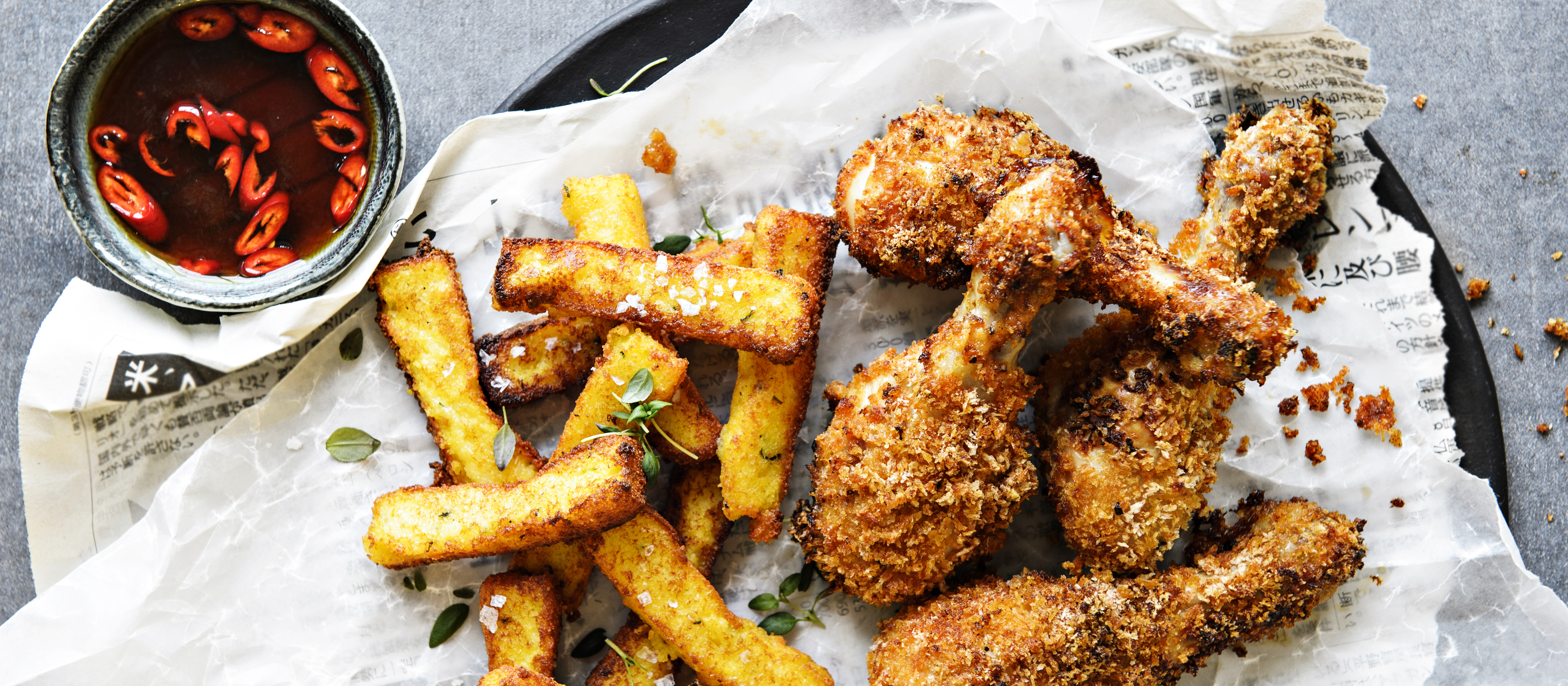 Rapeat fried chicken -koipipalat