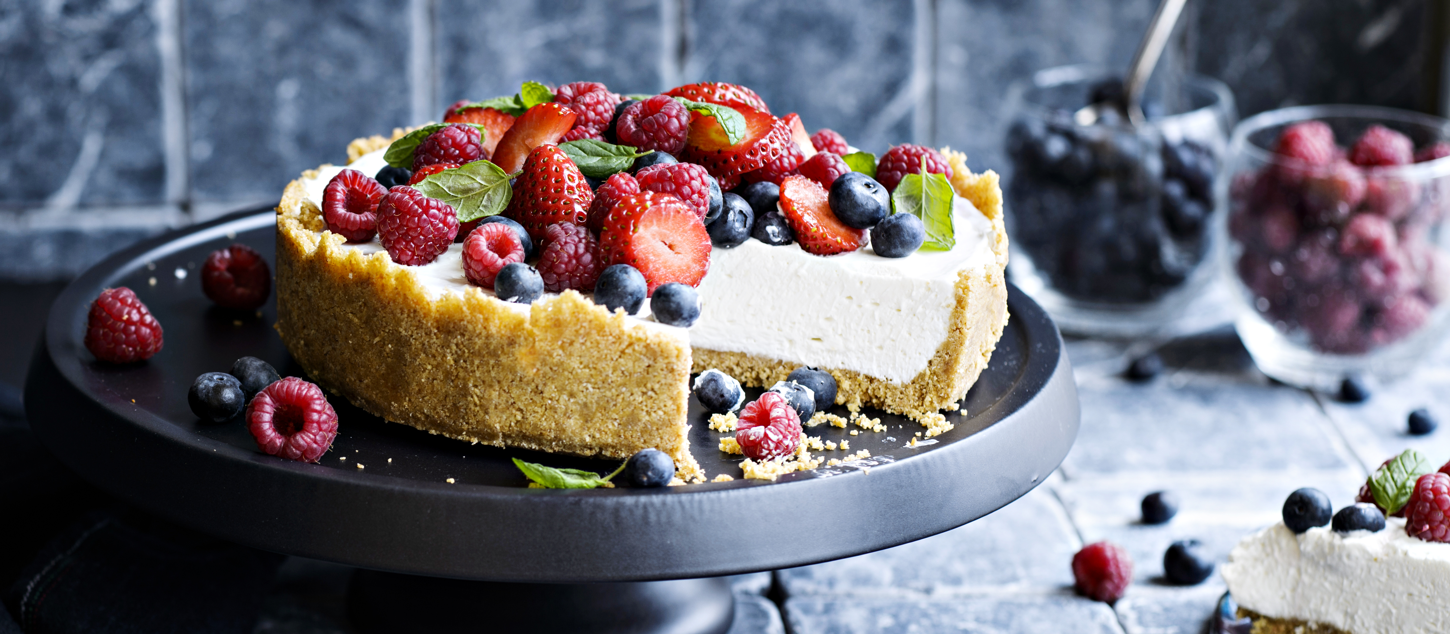 Vegaaninen juustokakku