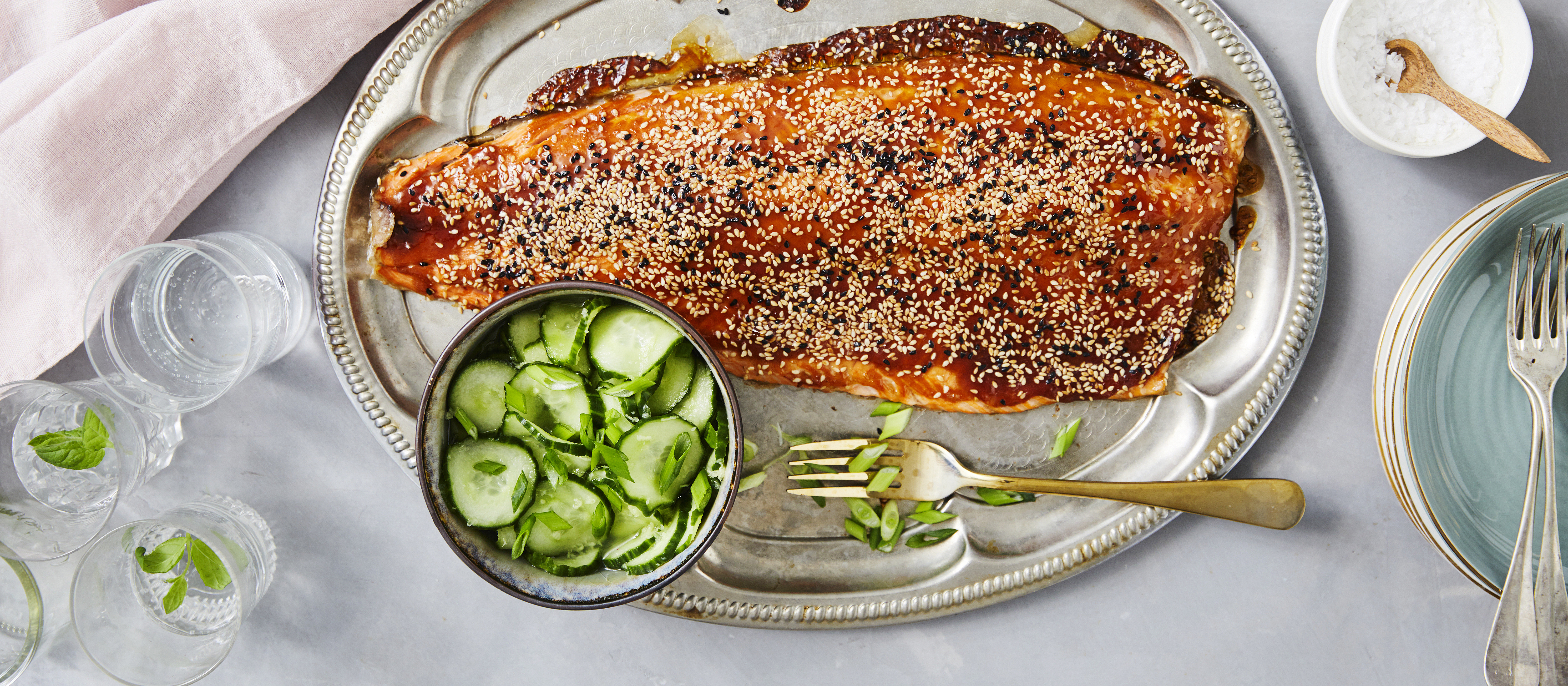 Teriyakilohi Ja Inkivaarikurkut Paaruoat Reseptit K Ruoka