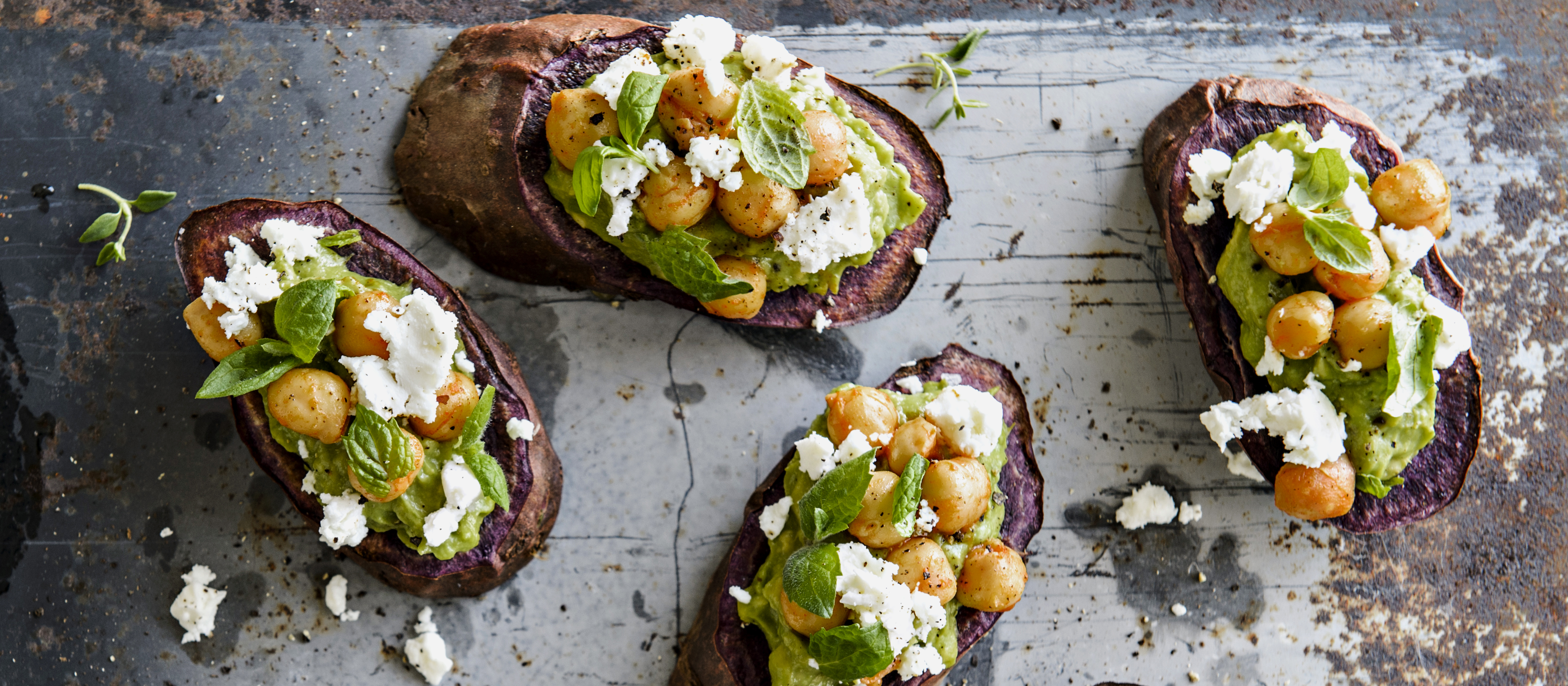 Avokado-bataatticrostinit