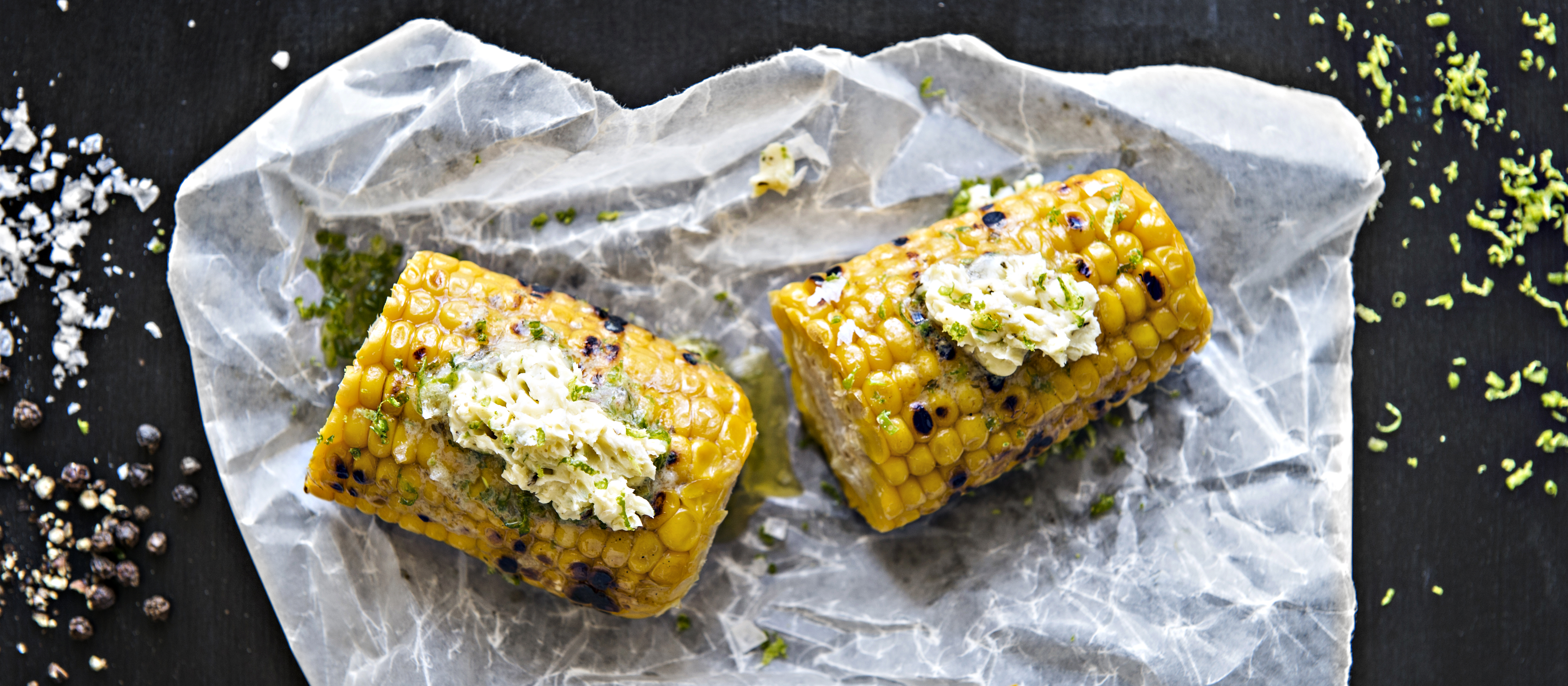 Grillattu maissi ja harissamaustevoi