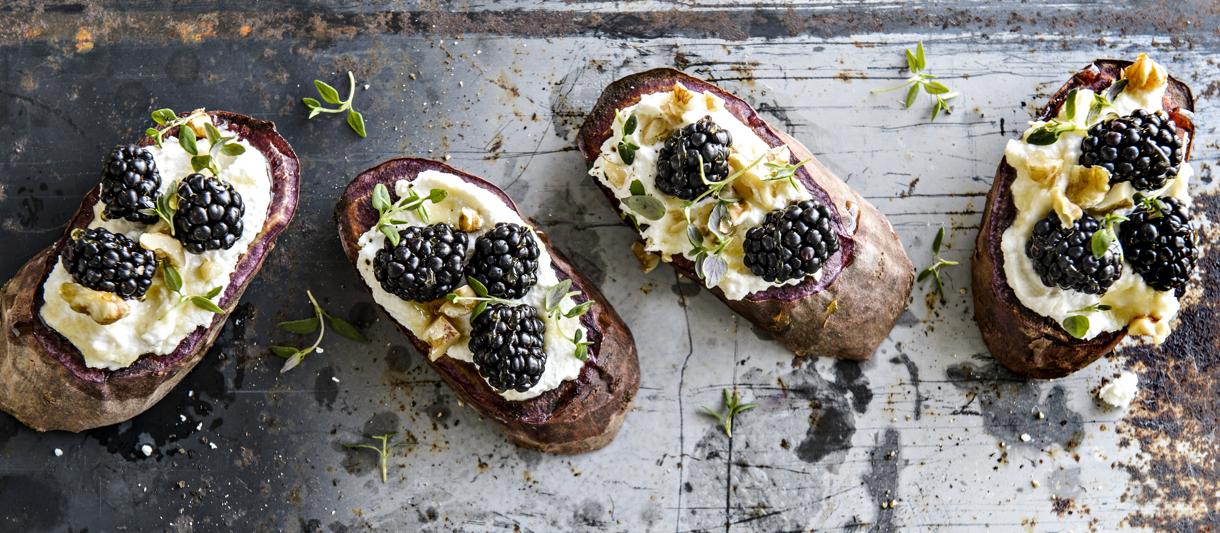 Ricotta-bataatticrostinit