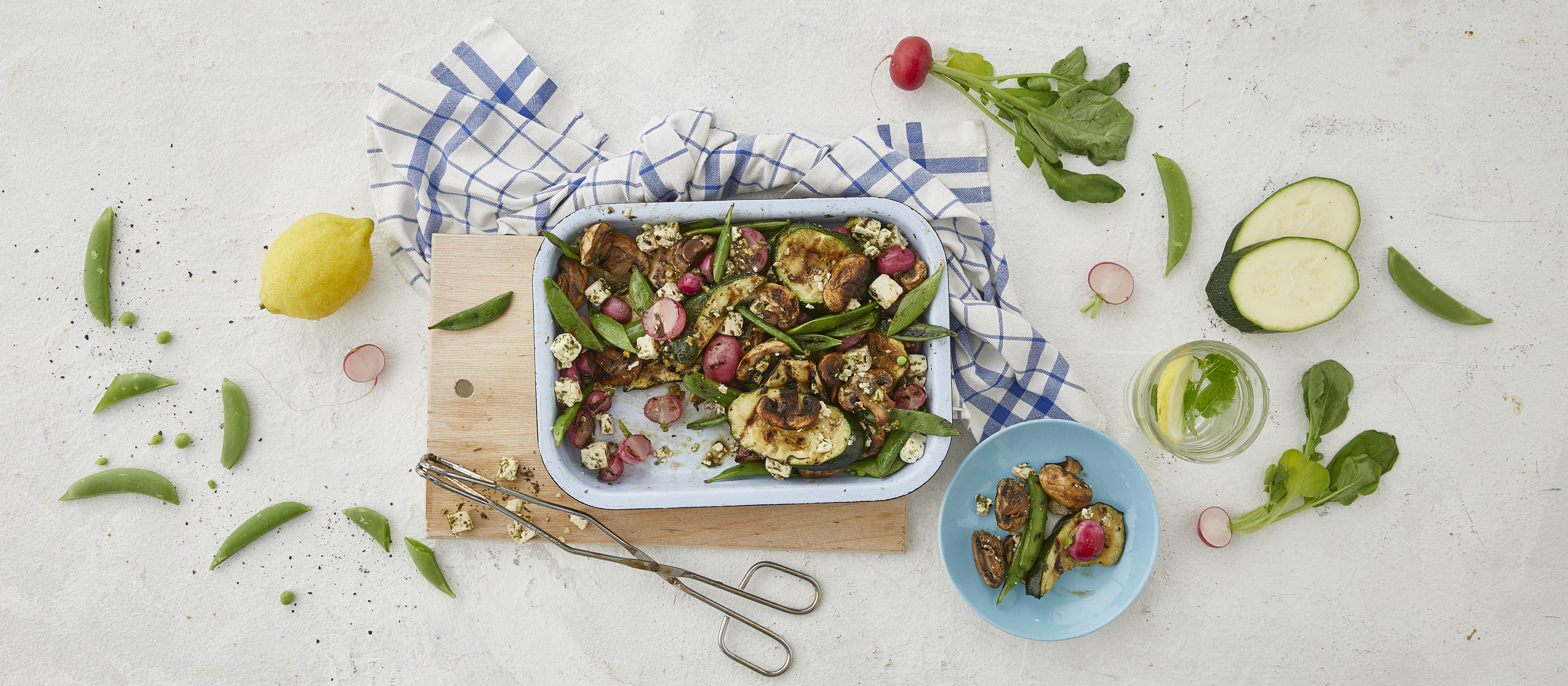 Grillattu kasvissalaatti