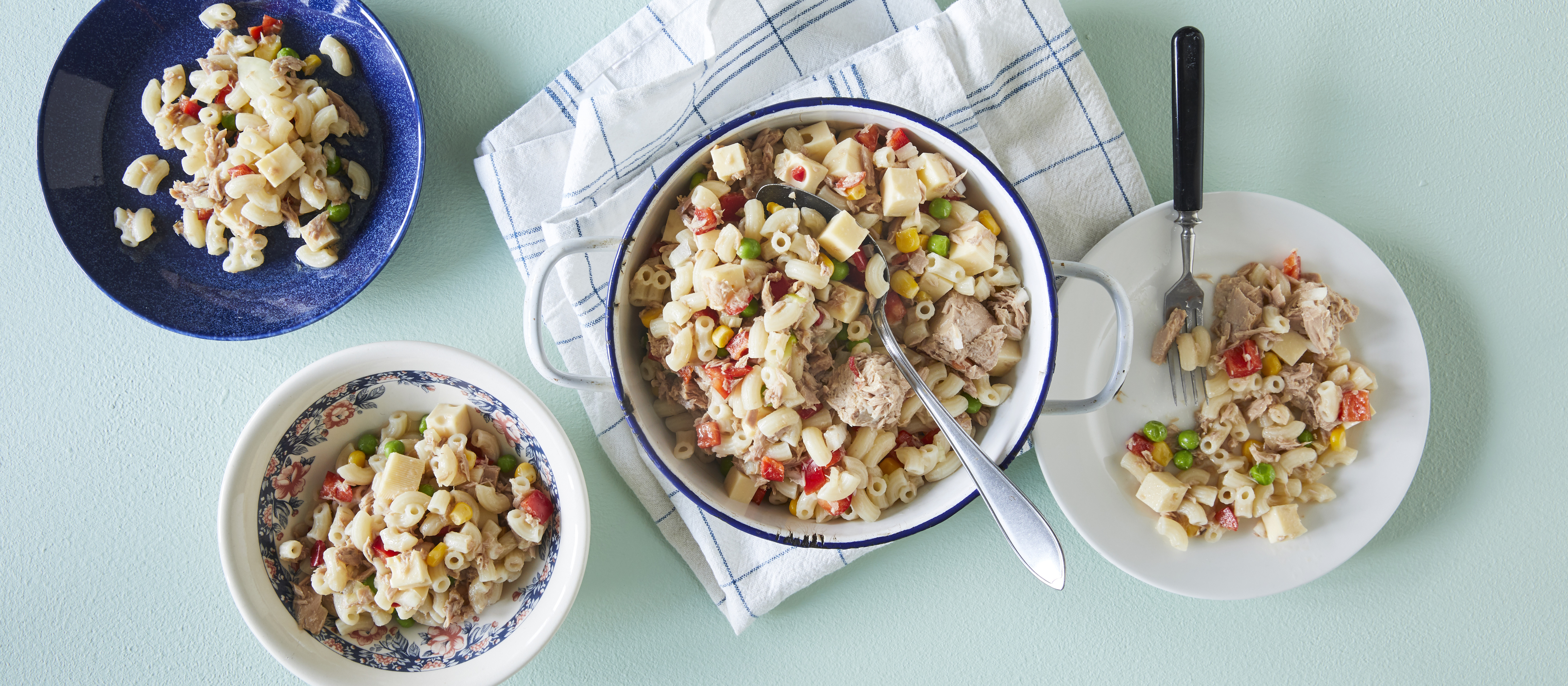Helppo tonnikala-pastasalaatti