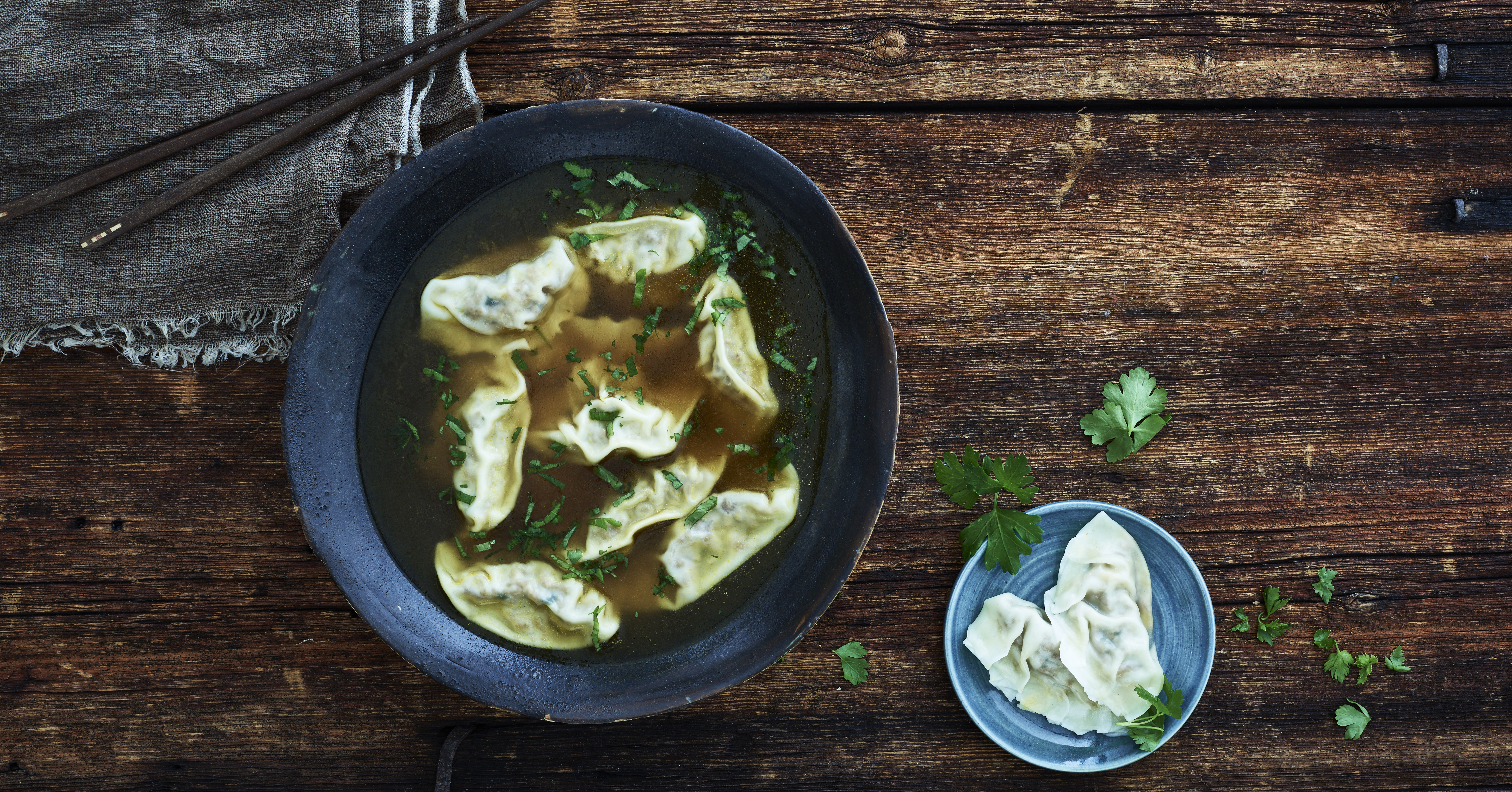 Dumplings, lihatäyte