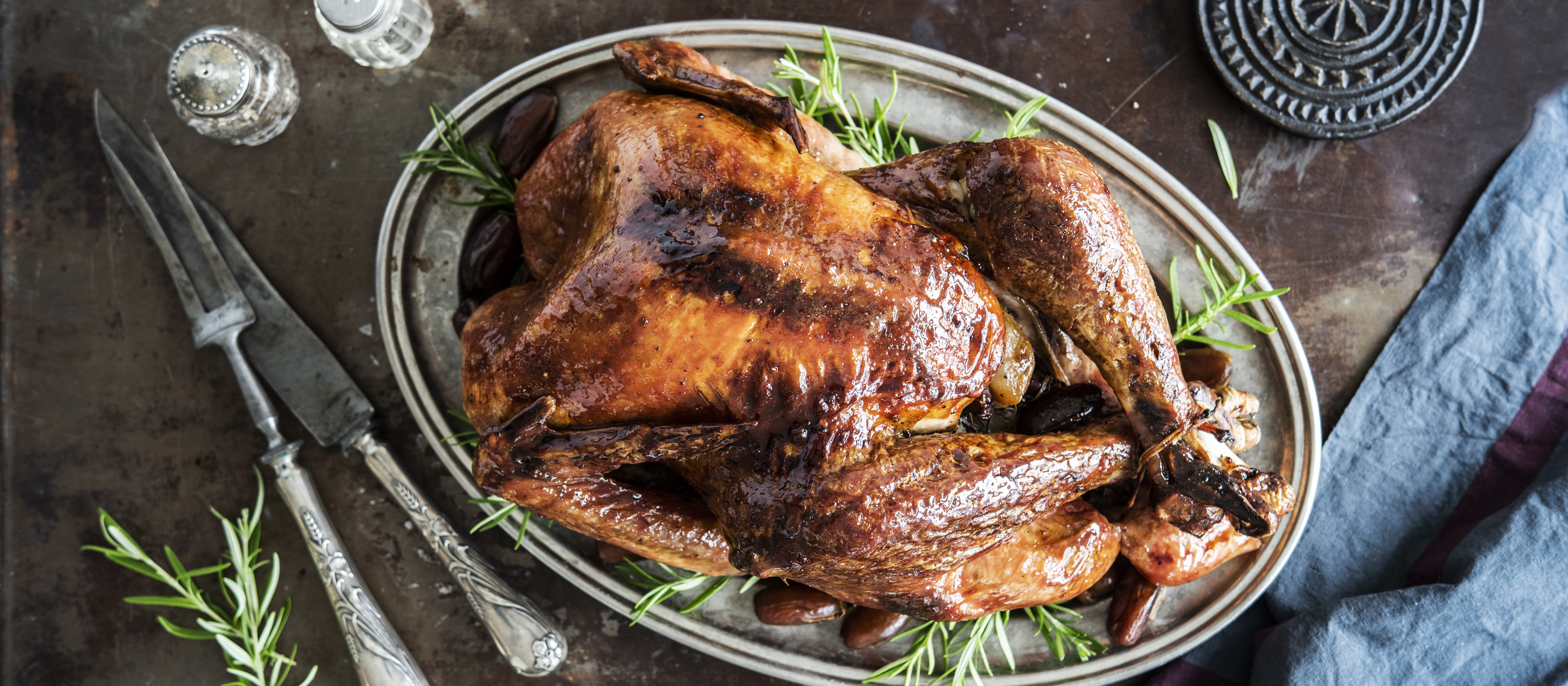 Granaattiomenaglaseerattu kalkkuna