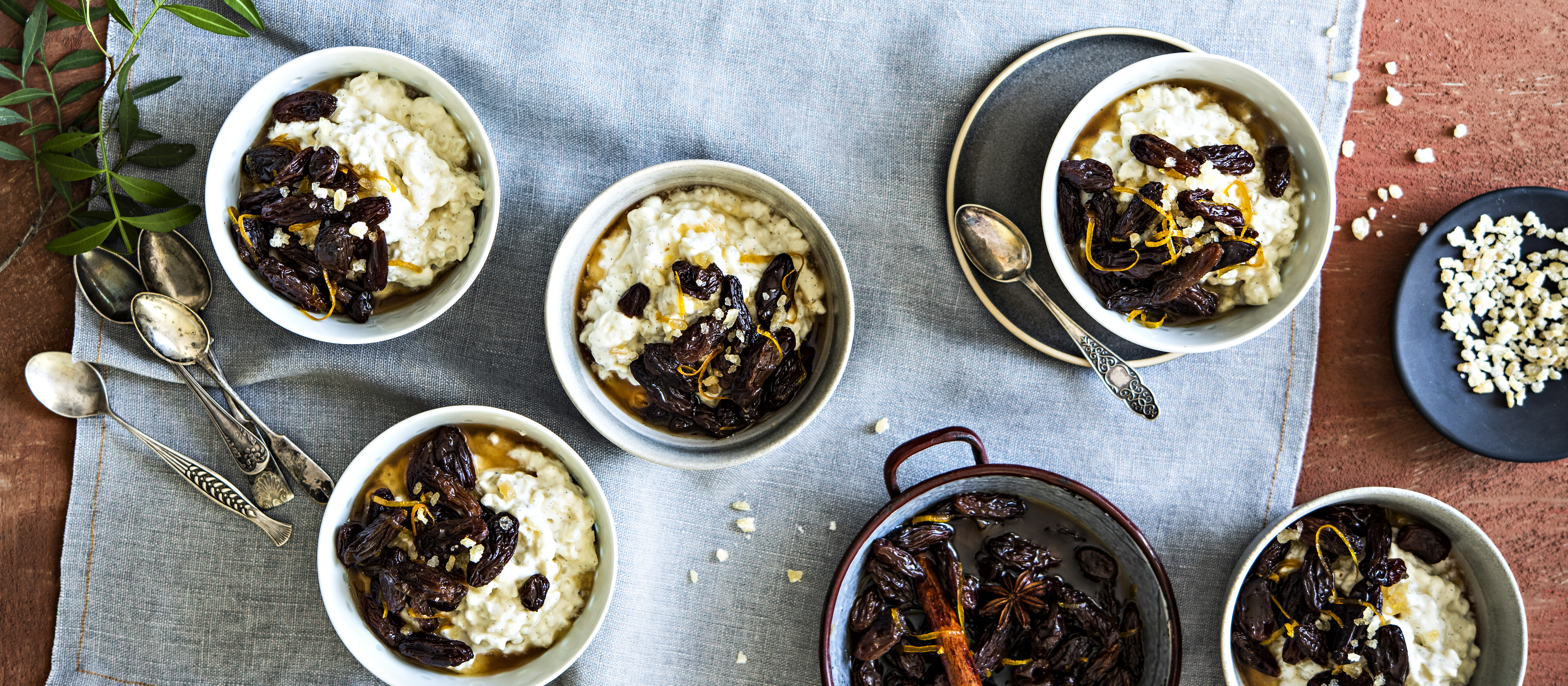 Vaniljariisi ja rusinahilloke