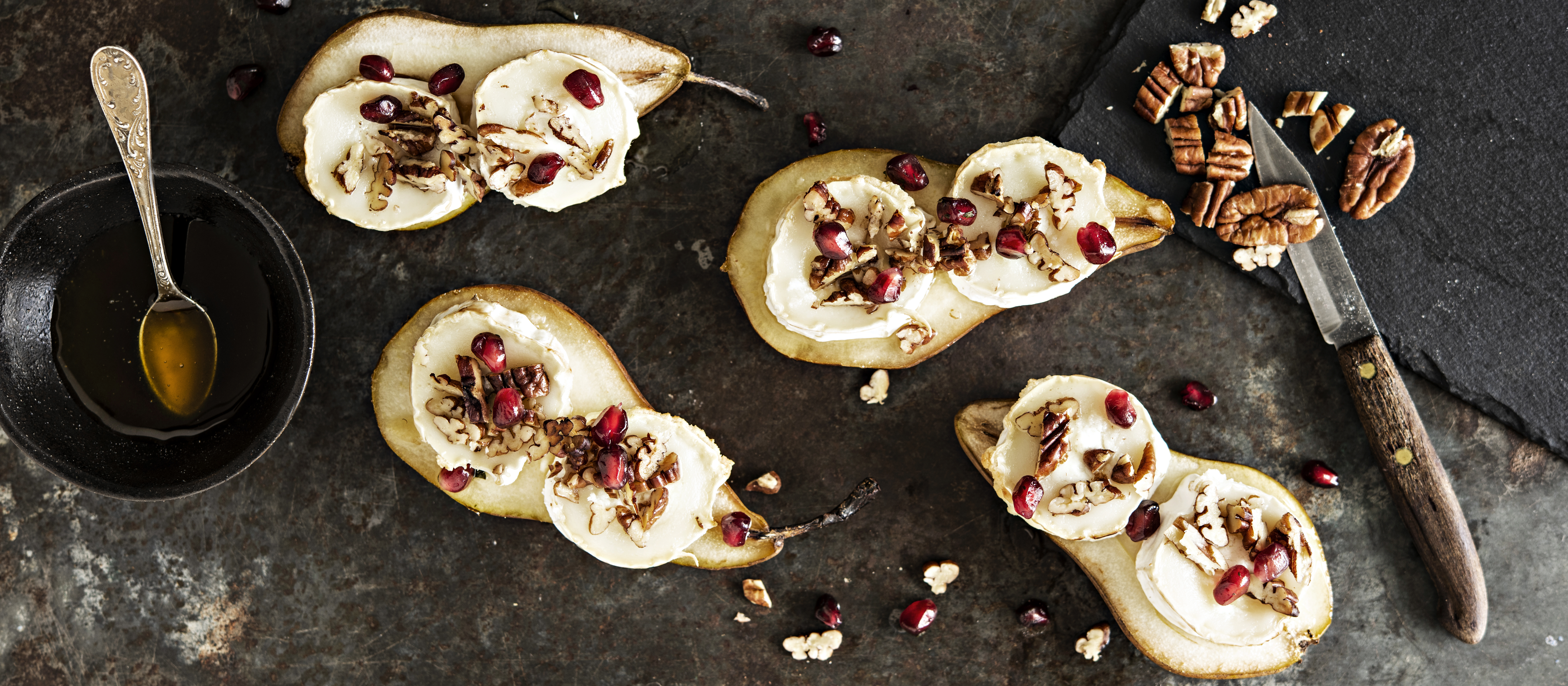 Vuohenjuustopäärynät