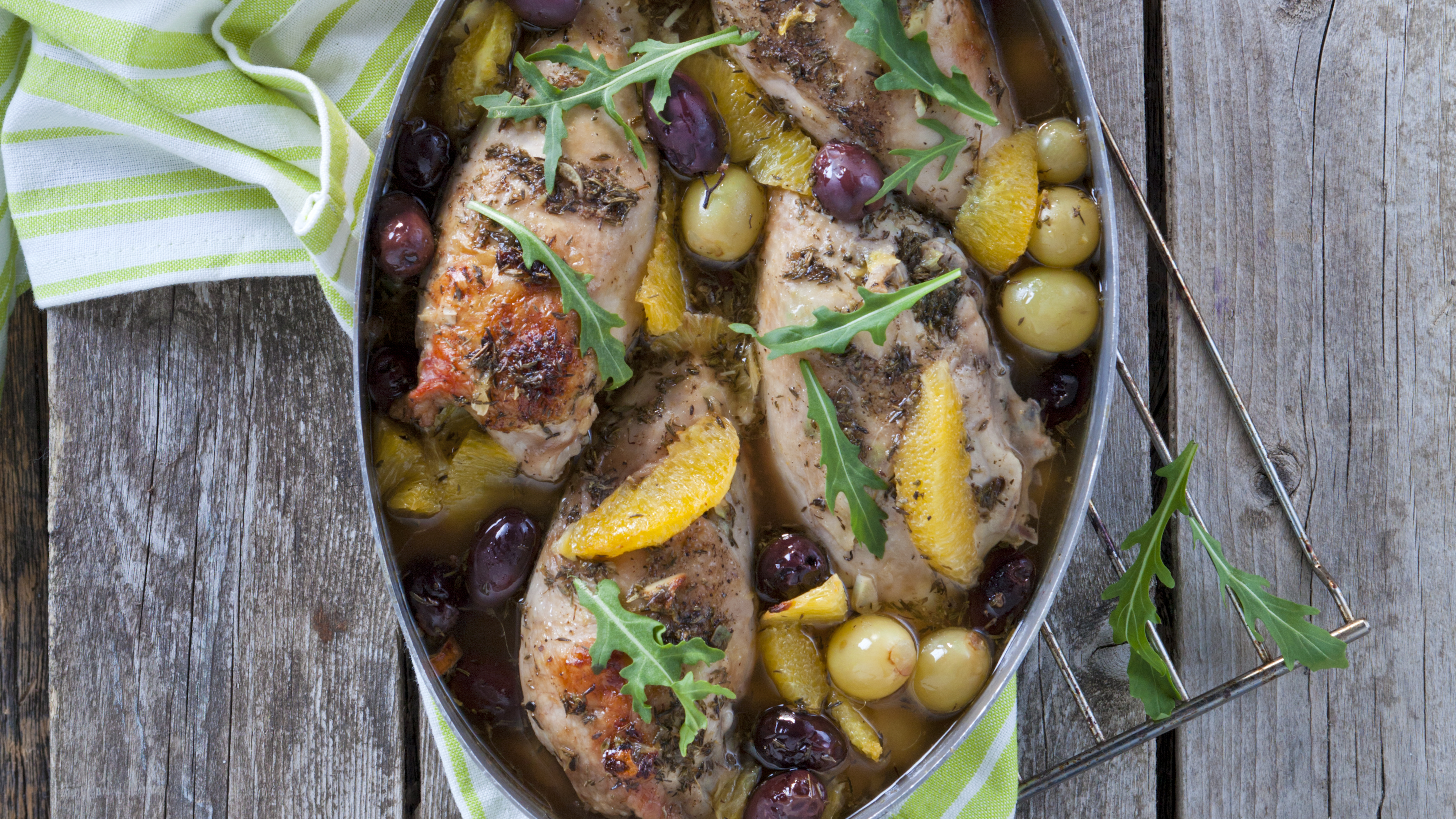 Appelsiinibroileri uunissa