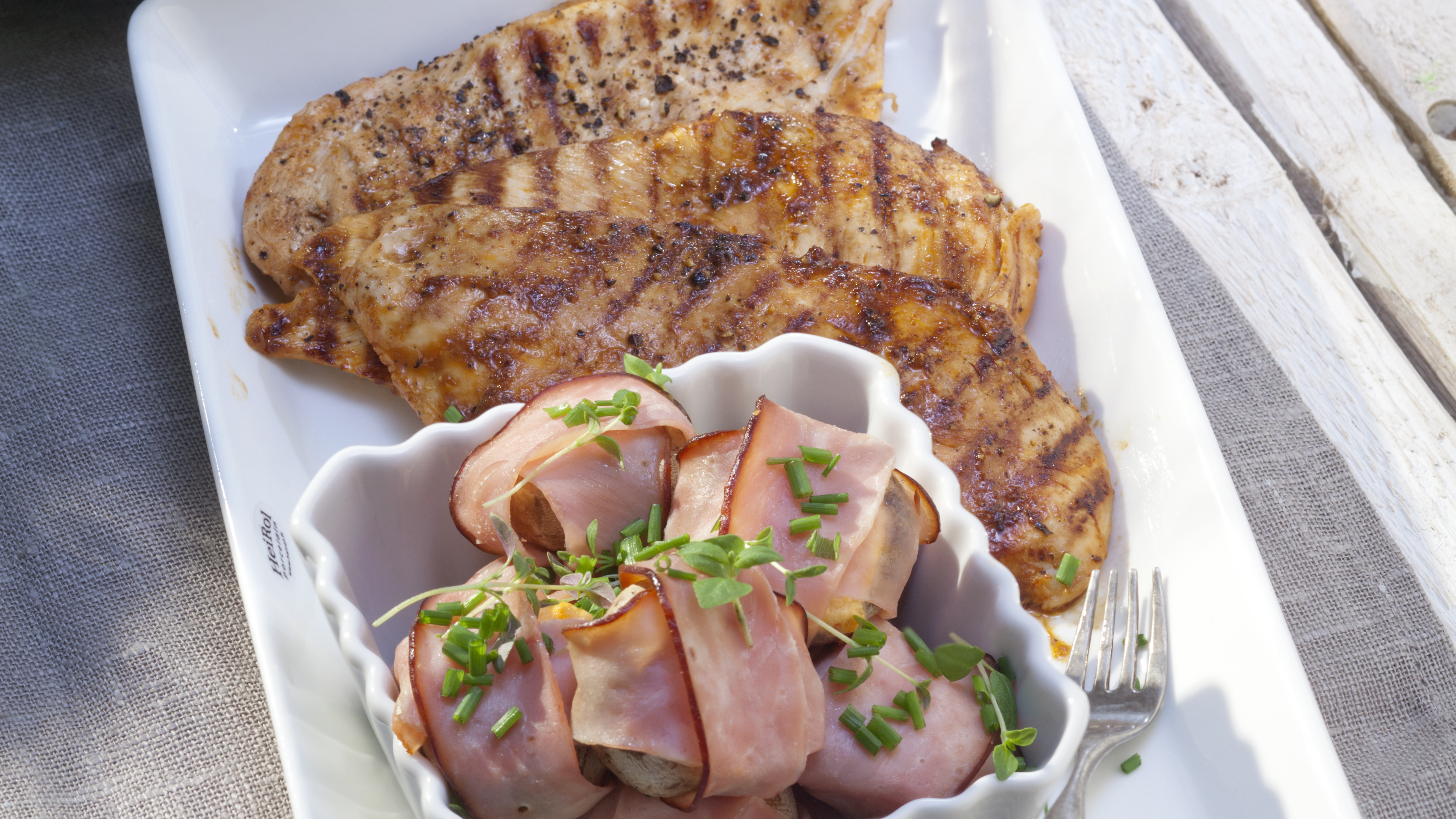 Grillatut herkkusienet ja broilerit