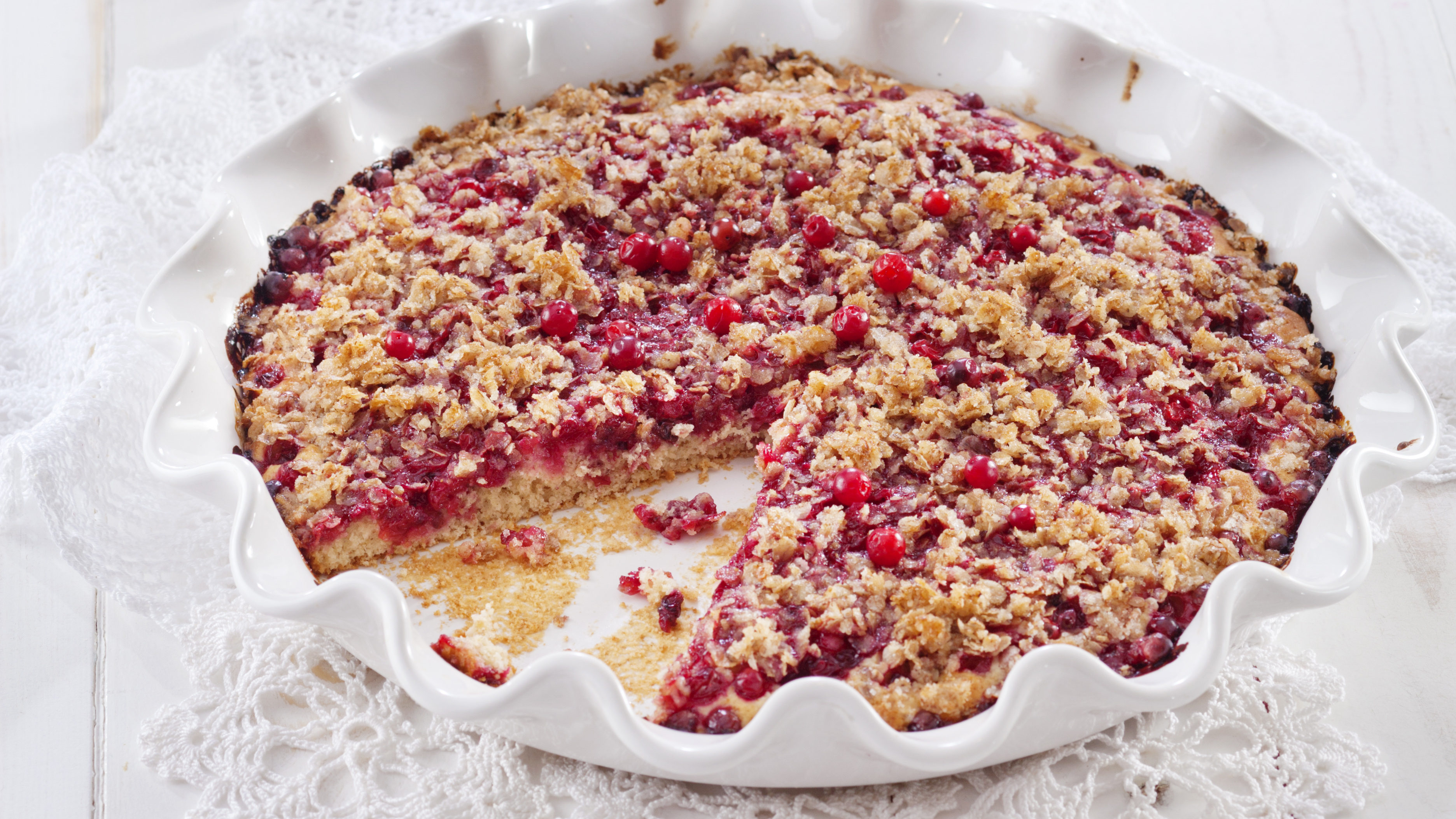 Helppo ruis-puolukkapiirakka