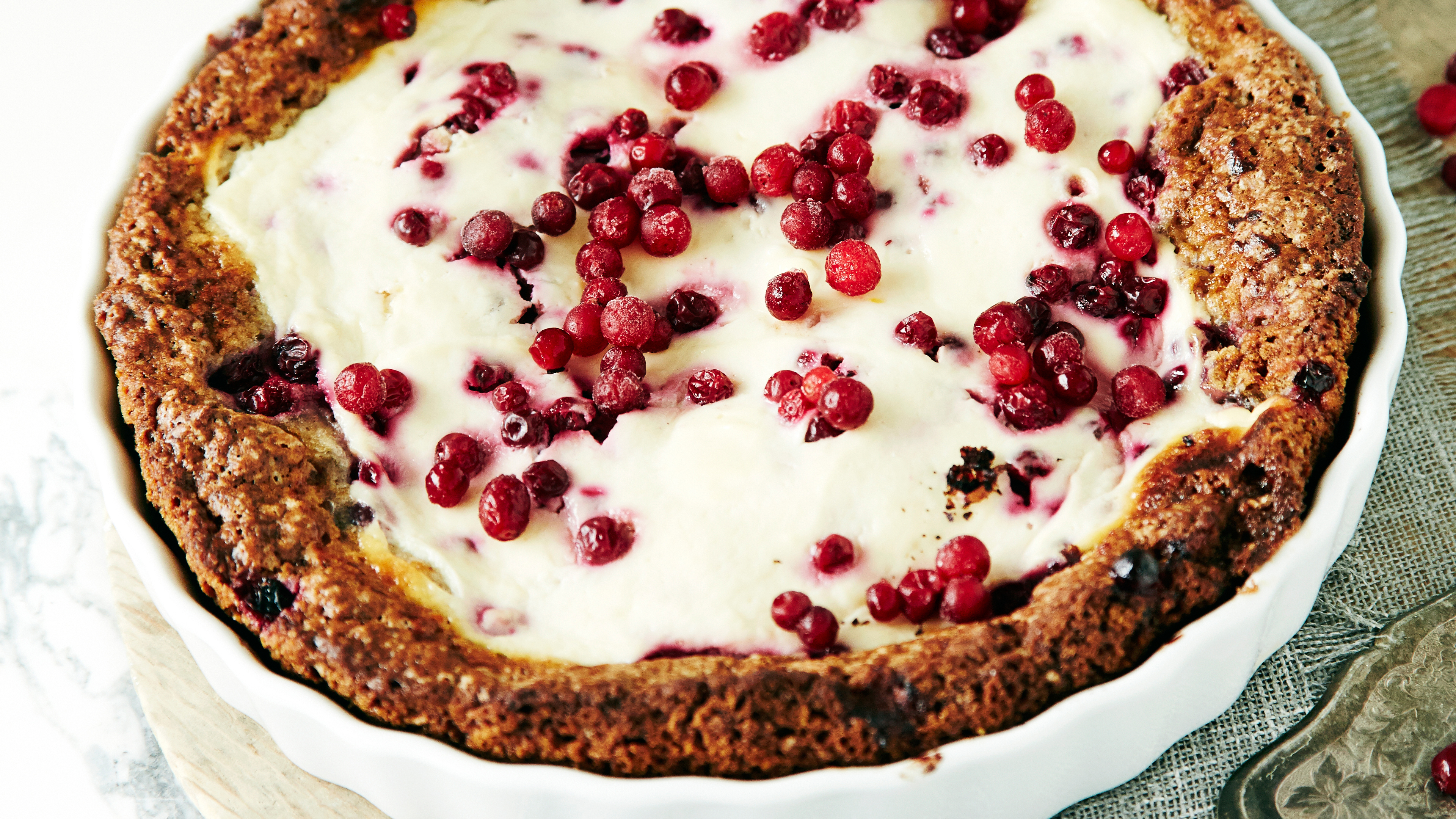 Helppo puolukkapiirakka