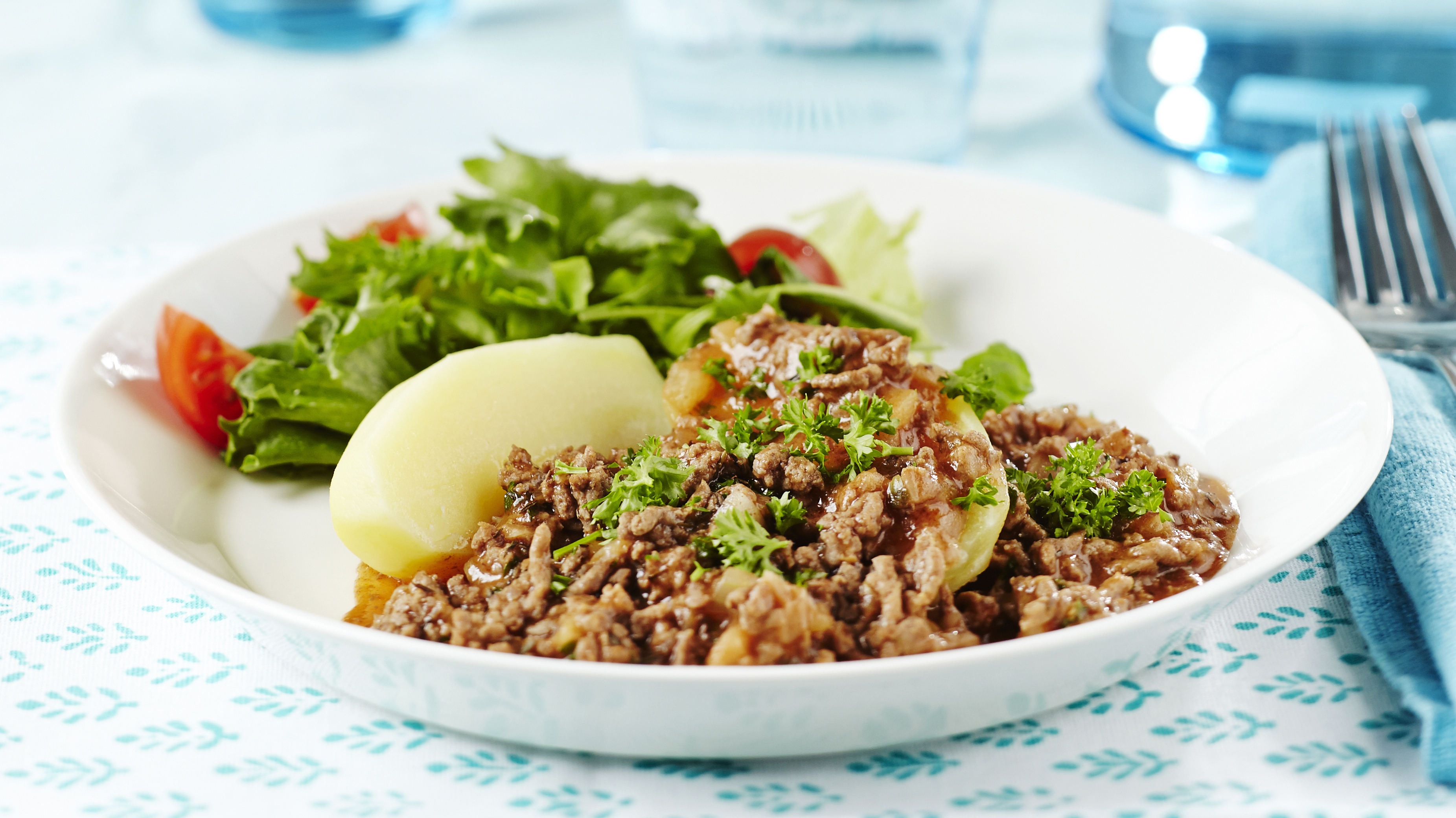 Viherpippurinen jauhelihakastike